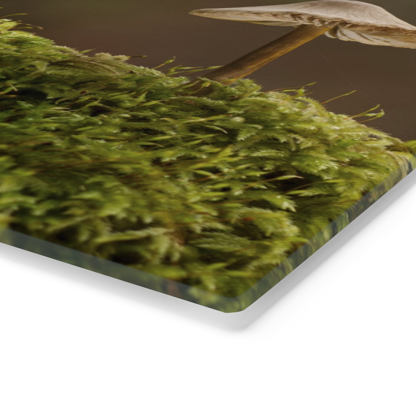 "Mushroom On Mossy Mound" Cutting Board