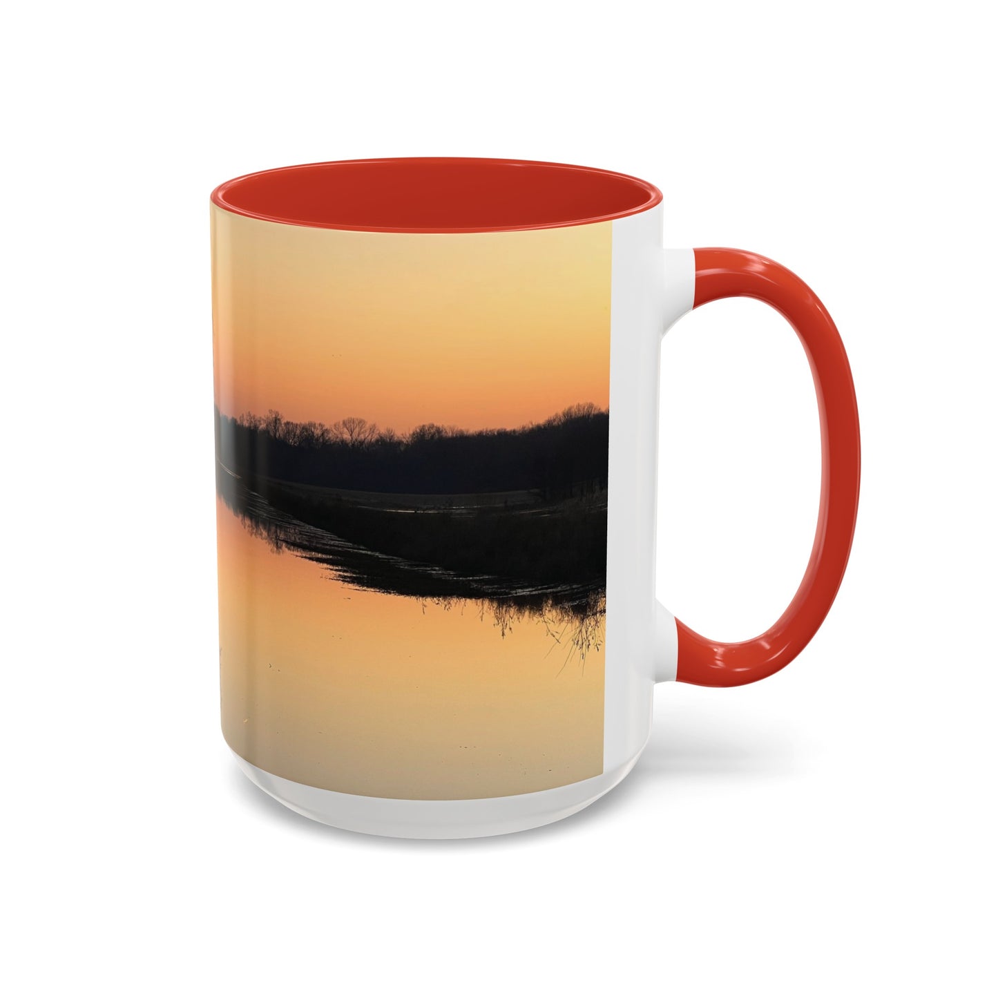 “Reflection At Sunset” Accent Coffee Mug (11, 15oz)
