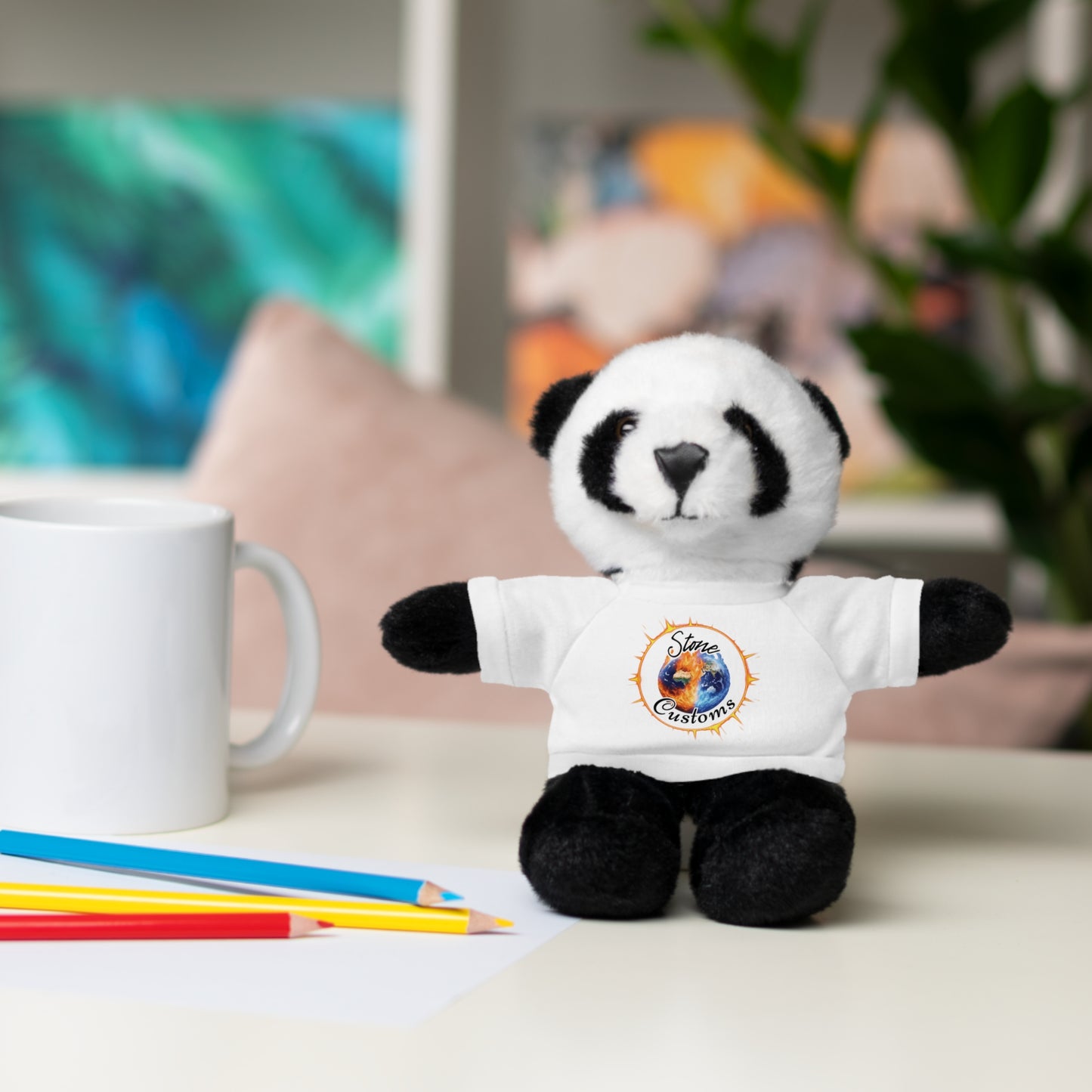"Stone Customs" Stuffed Animals with Logo Tee