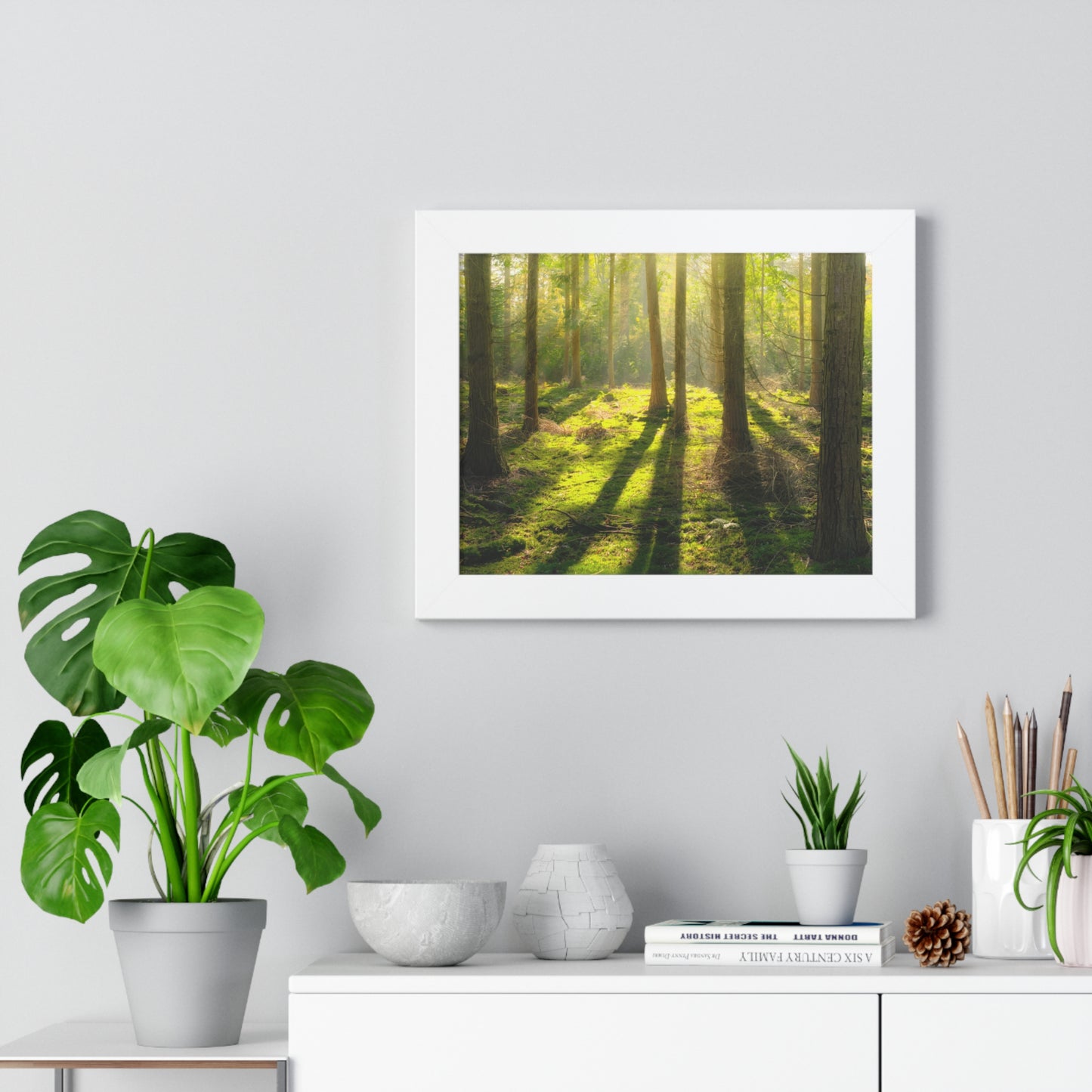 "Mossy Woodland" Framed Horizontal Poster