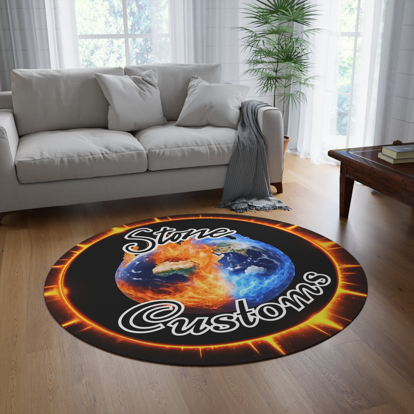 "Stone Customs" Round Rug