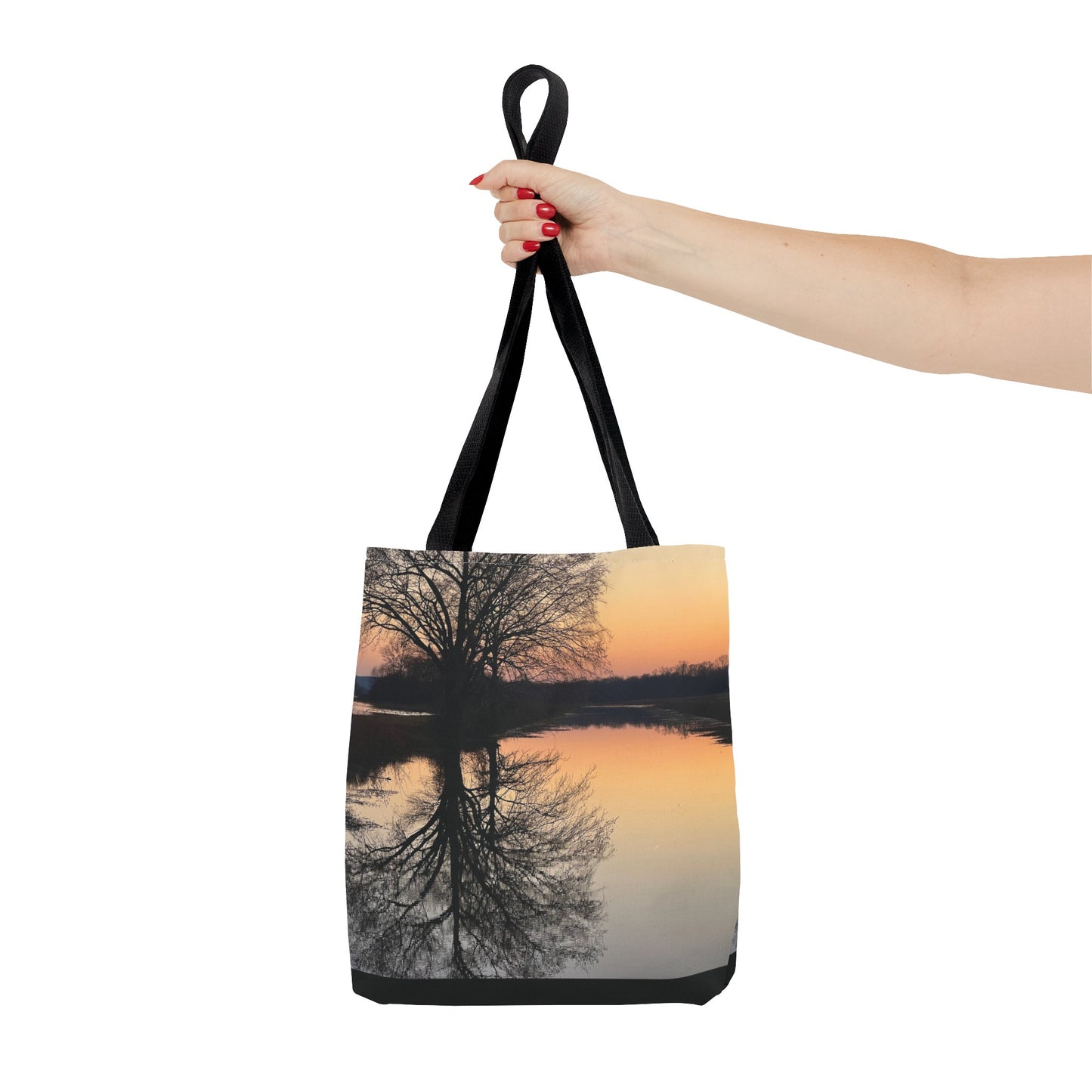 “Reflection At Sunset” Tote Bag (AOP)