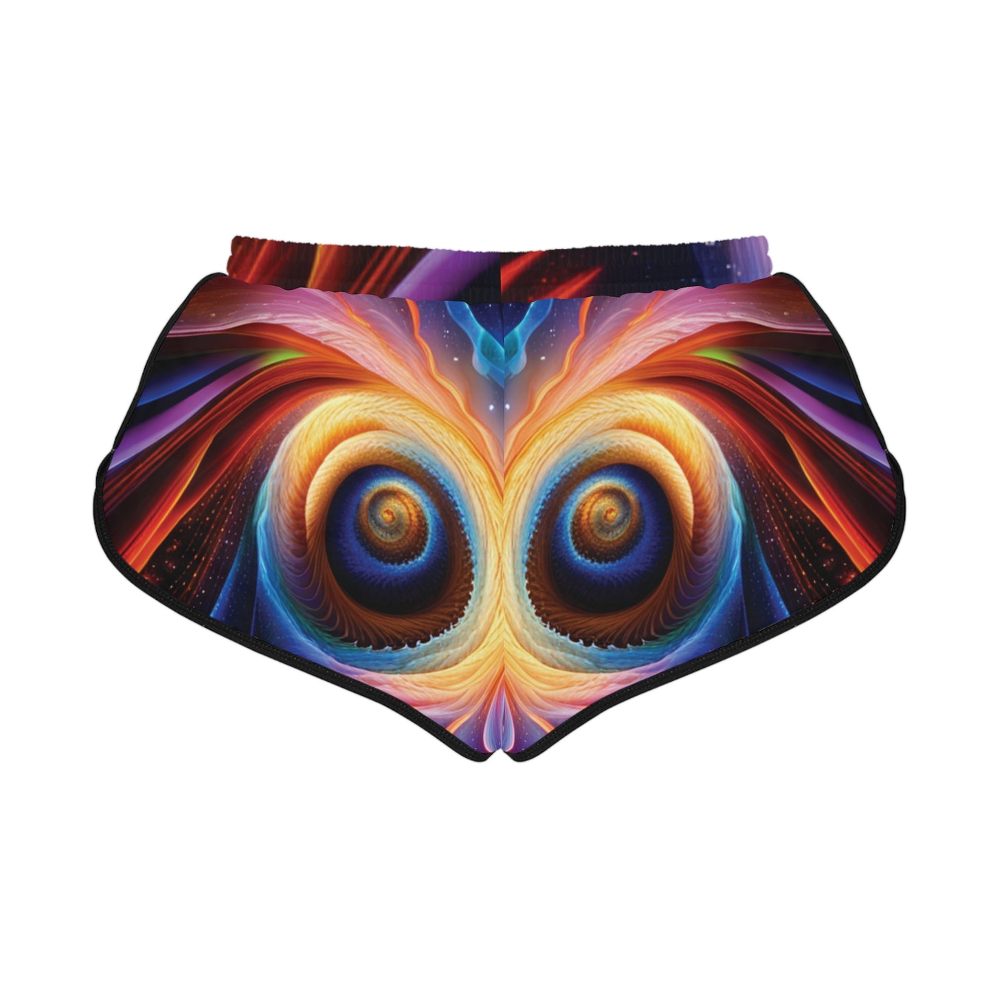 "Cosmic Spiral" Women's Relaxed Shorts (AOP)