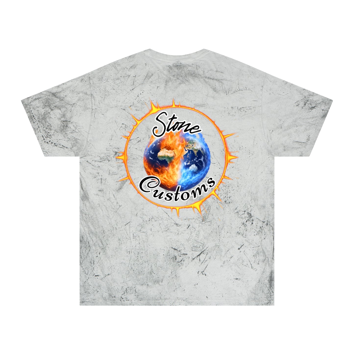 "Stone Customs" Logo on back Unisex Color Blast T-Shirt