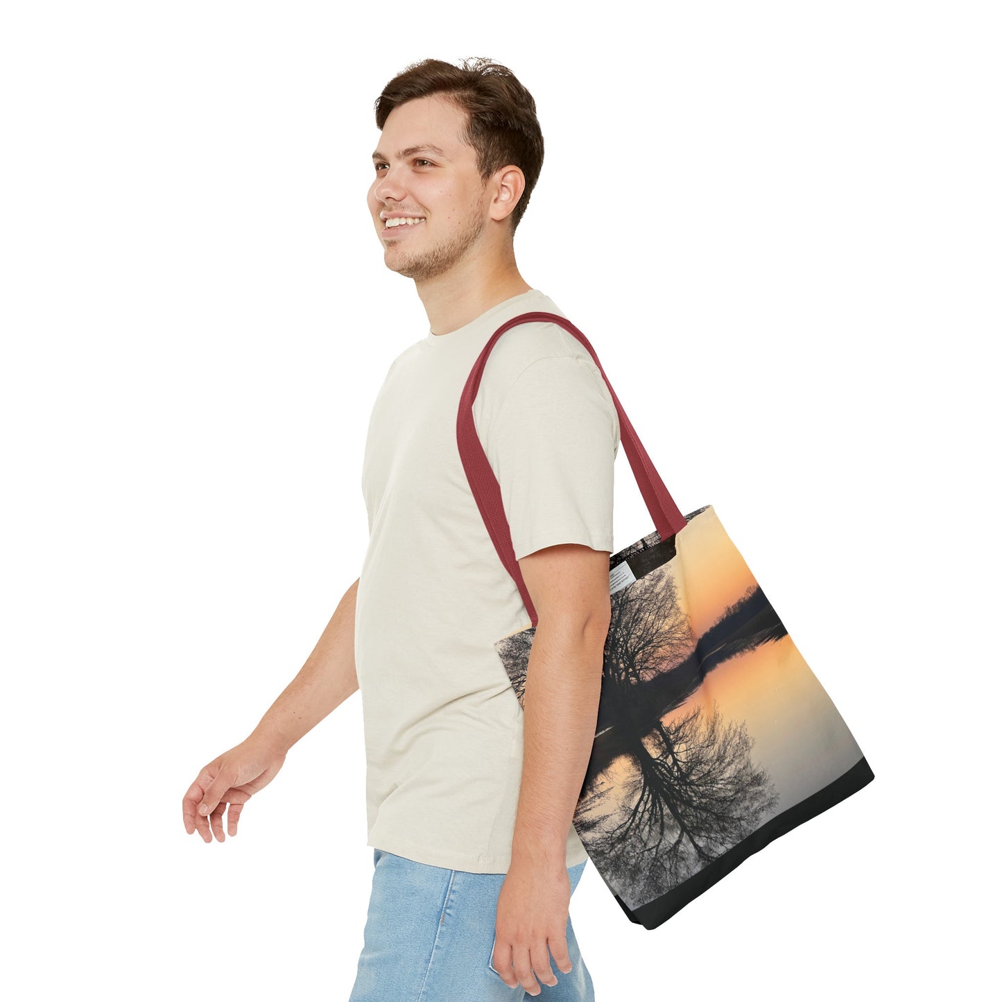 “Reflection At Sunset” Tote Bag (AOP)