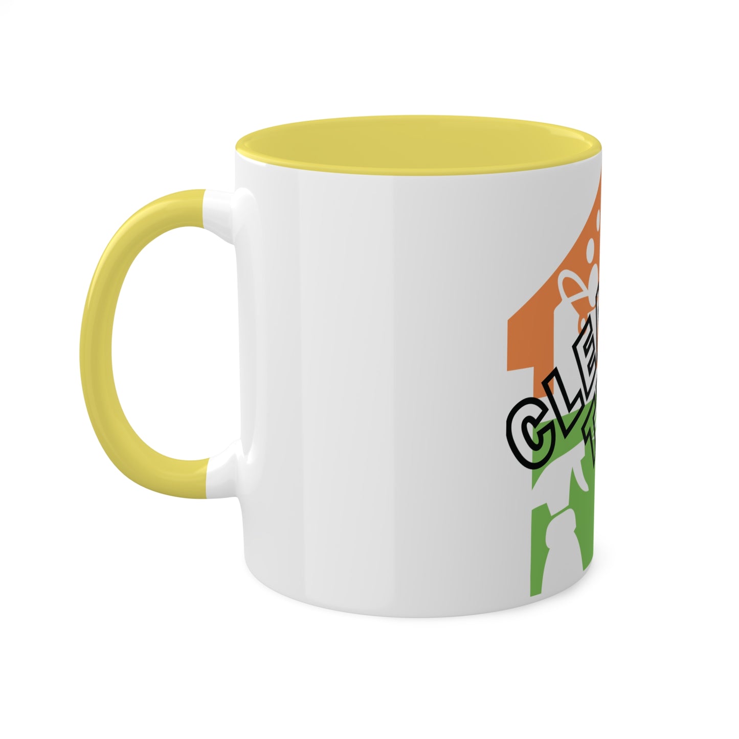 "Cleaning That Fitz" Logo Colorful Mugs, 11oz