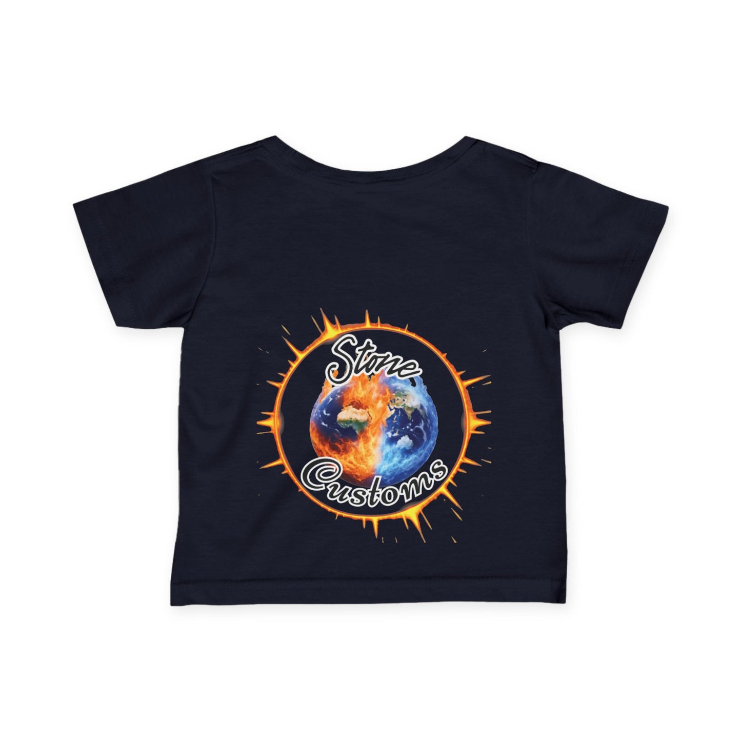 "Relax, The Boss Is Here" Infant Fine Jersey Tee w/Logo on Back