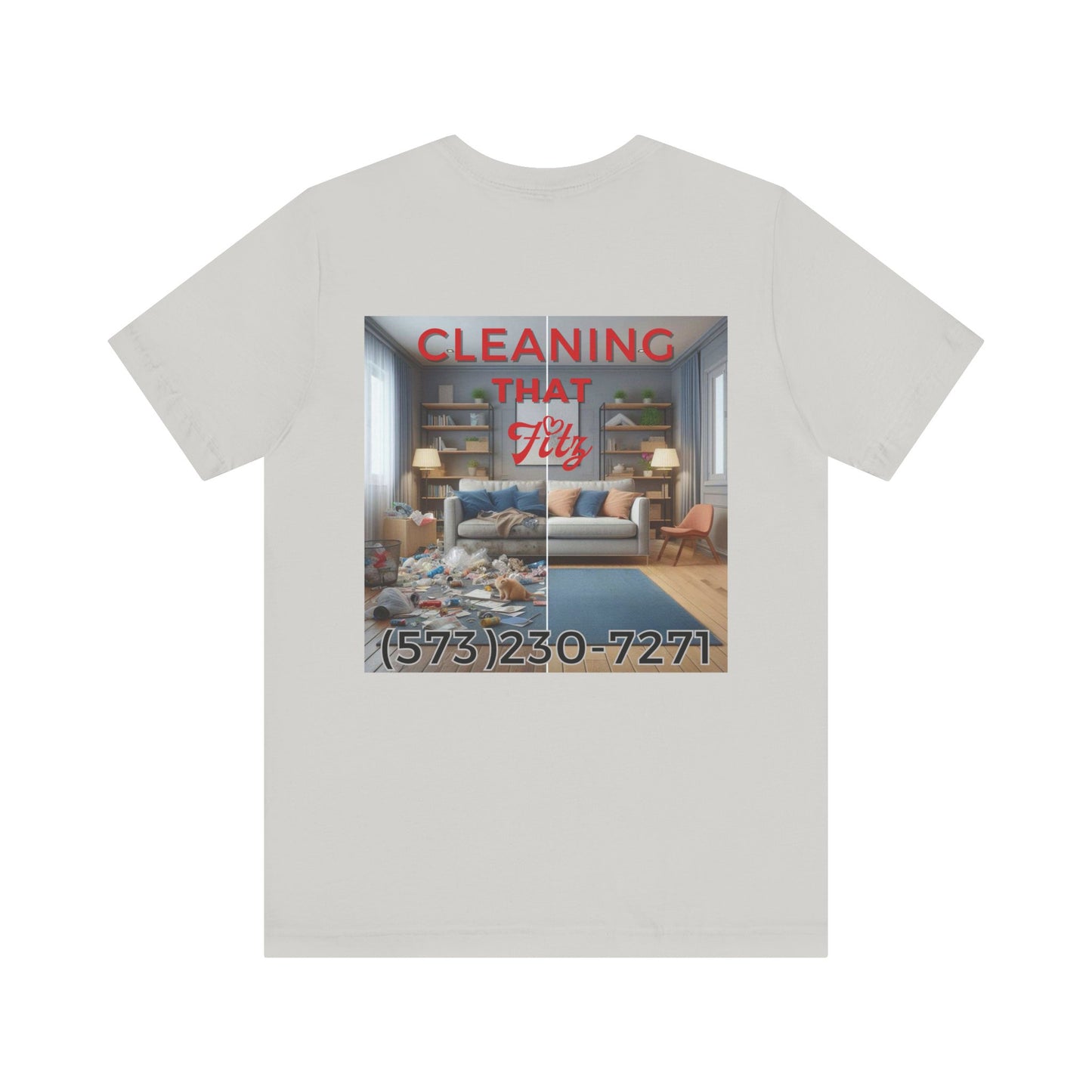 "Cleaning That Fitz" Logo Unisex Jersey Short Sleeve Tee