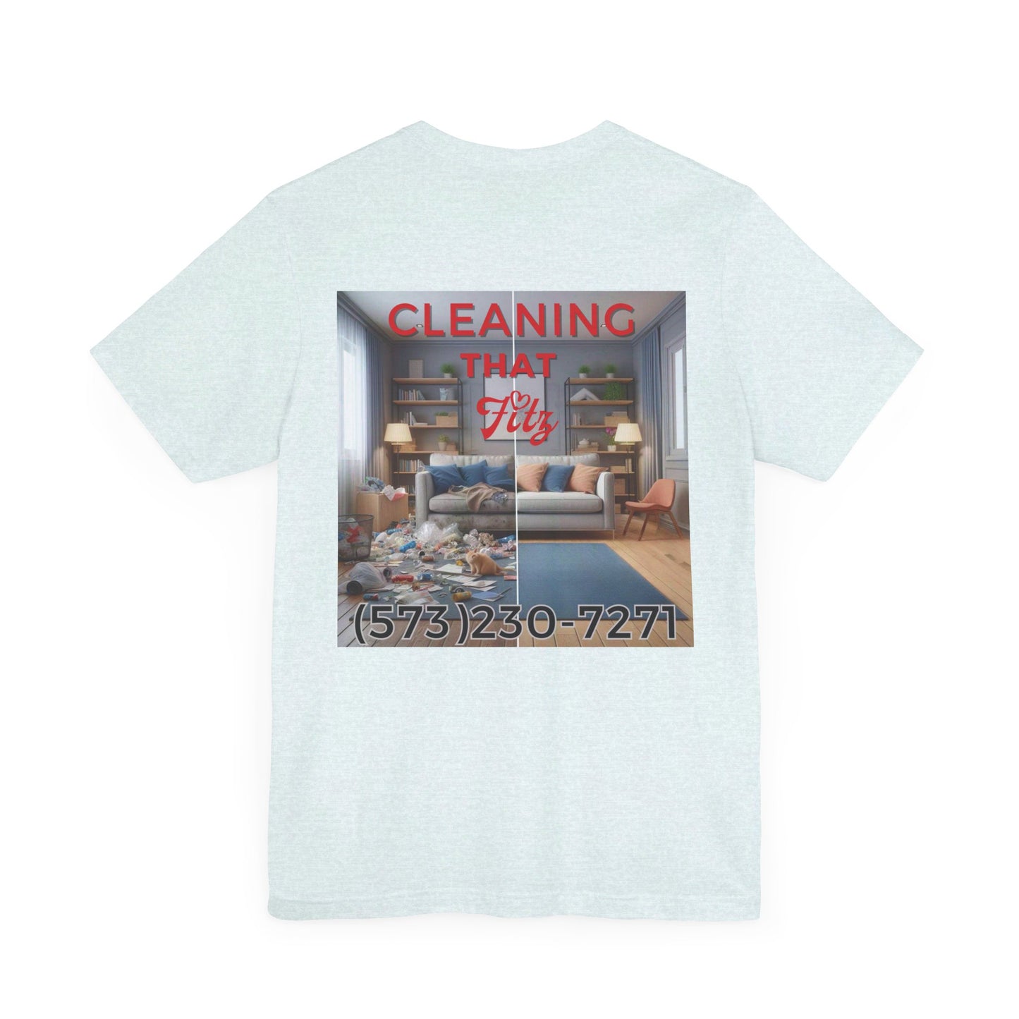 "Cleaning That Fitz" Logo Unisex Jersey Short Sleeve Tee