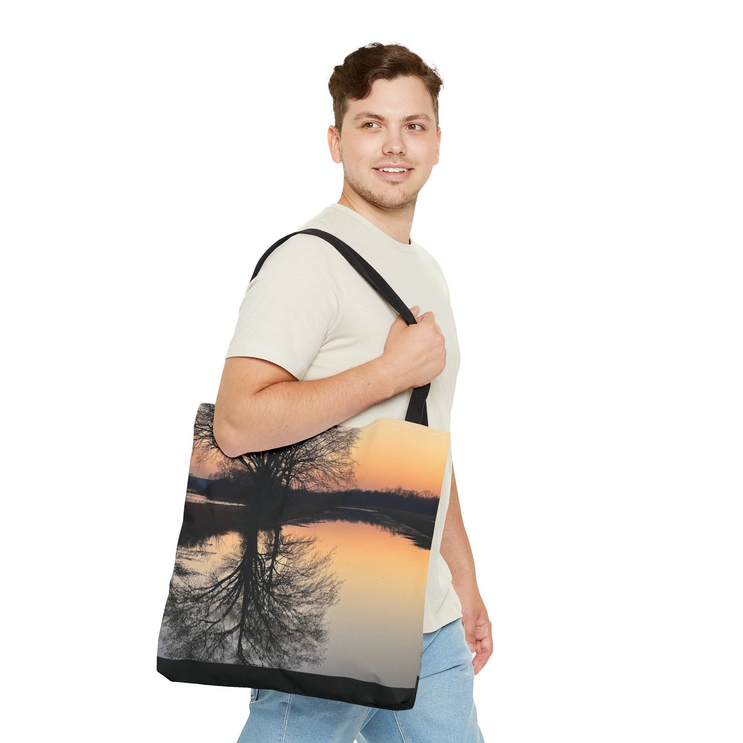 “Reflection At Sunset” Tote Bag (AOP)