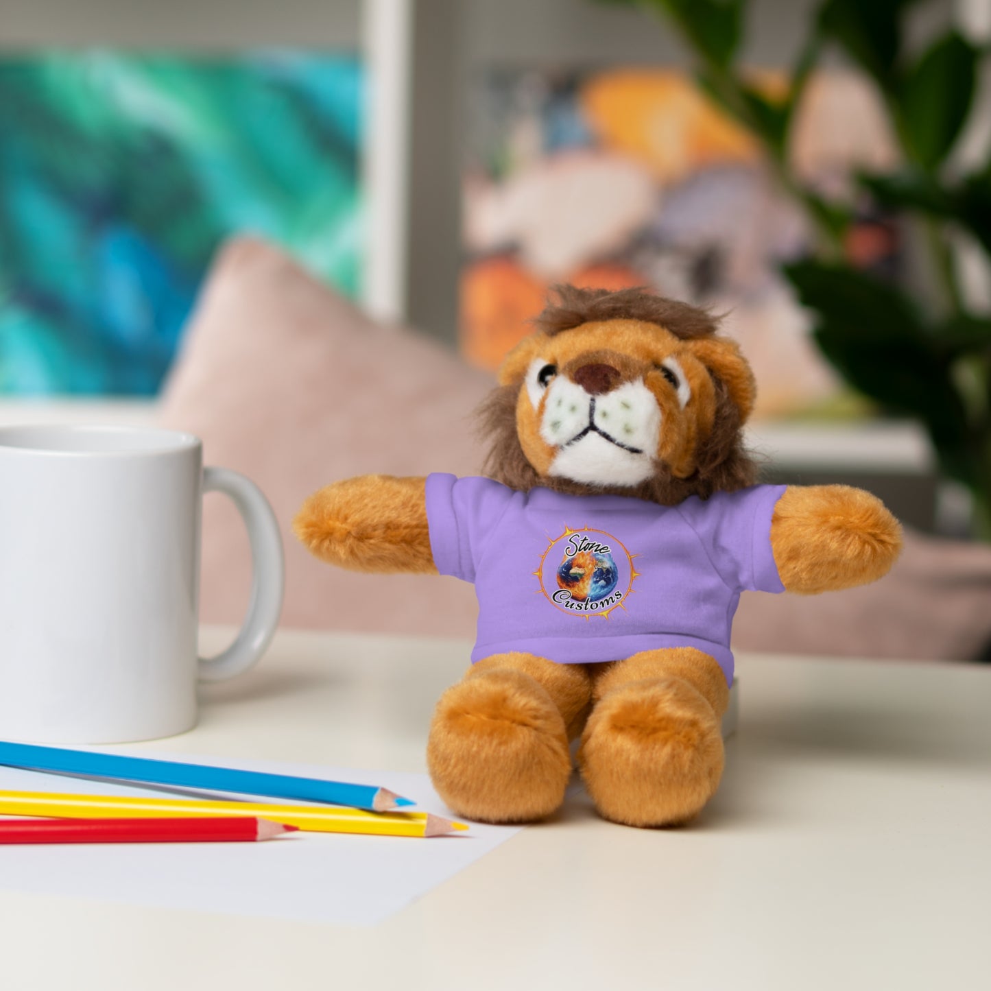 "Stone Customs" Stuffed Animals with Logo Tee