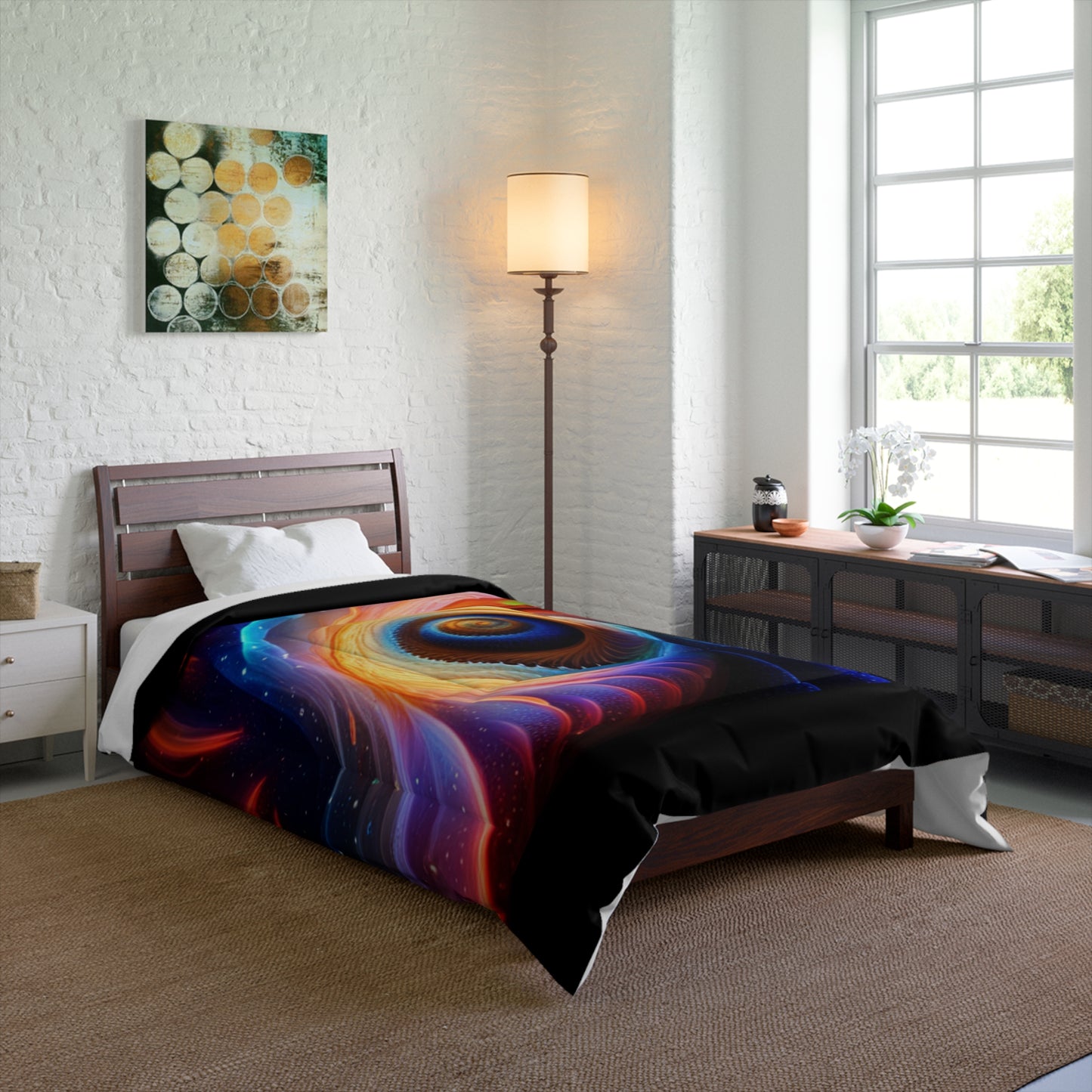 "Cosmic Spiral" Comforter