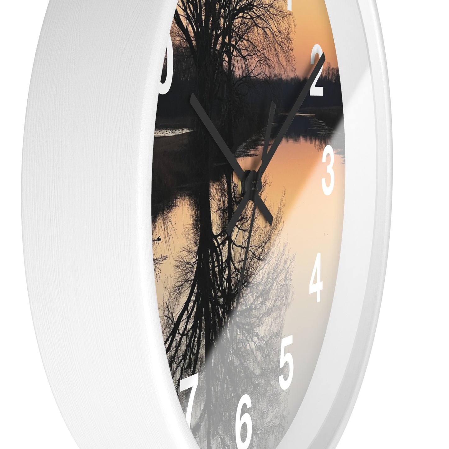 “Reflection At Sunset” Numbered Wall Clock