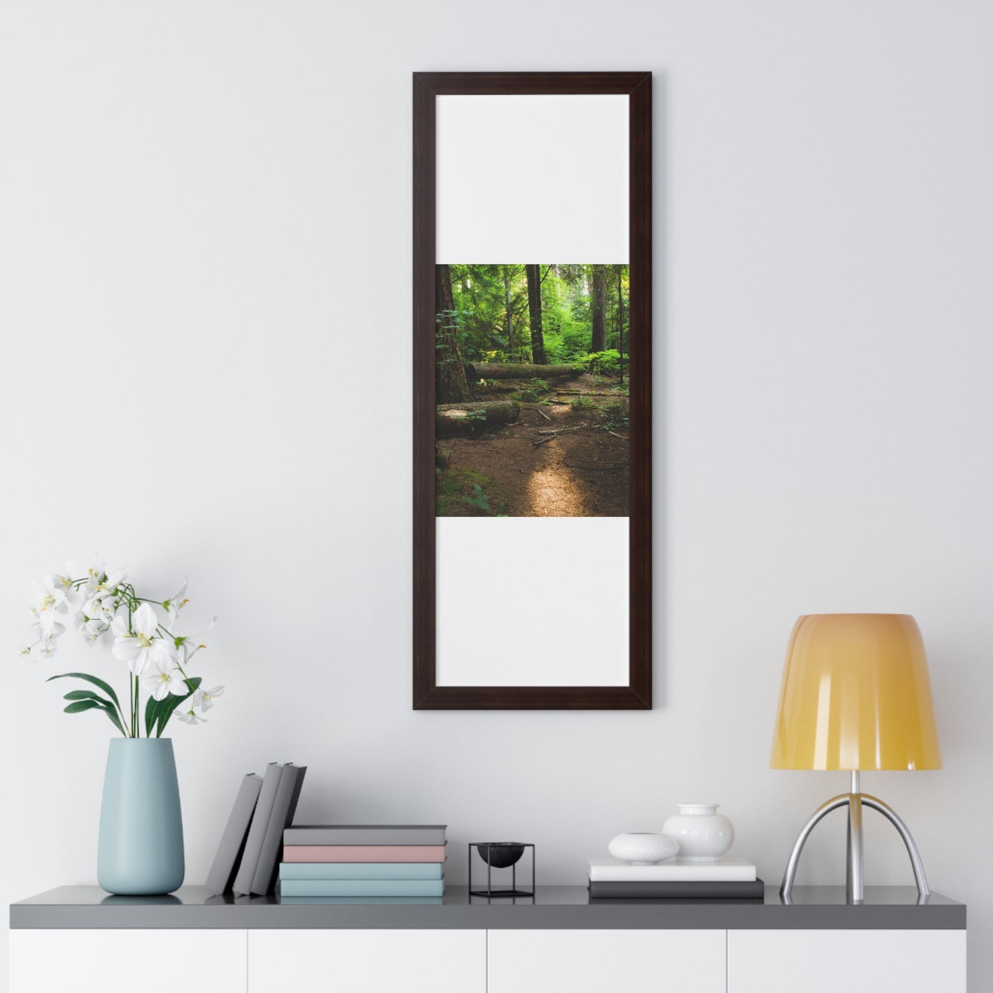 "Fallen Tree" Framed Vertical Poster