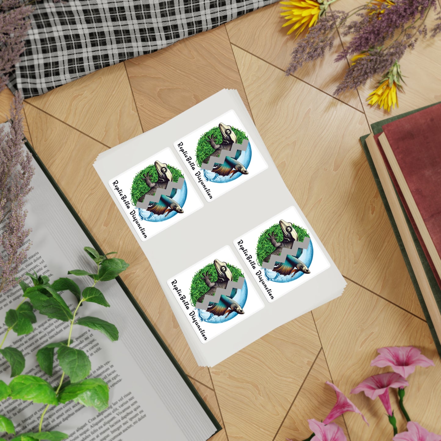 "ReptieBetta Disfunction" Sticker Sheet Bundle, 5pcs