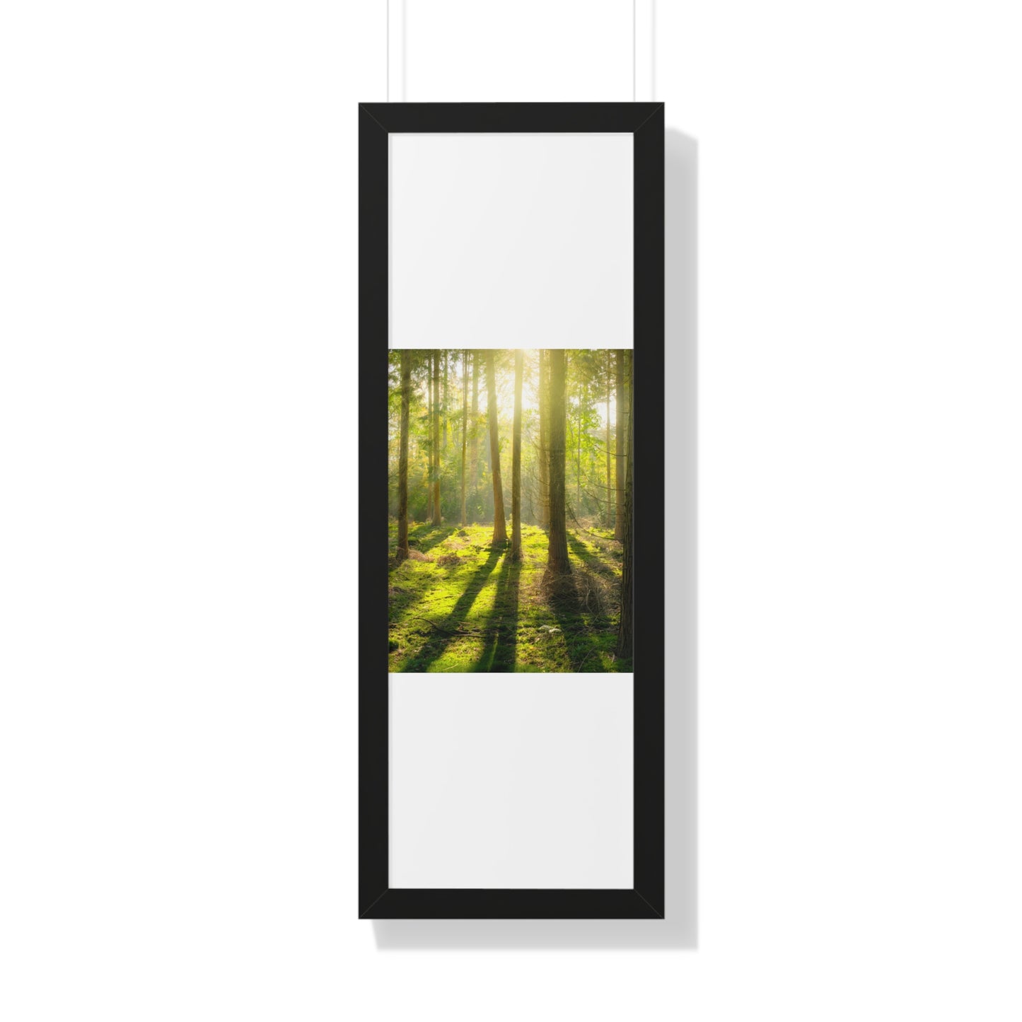 "Mossy Woodland" Framed Vertical Poster