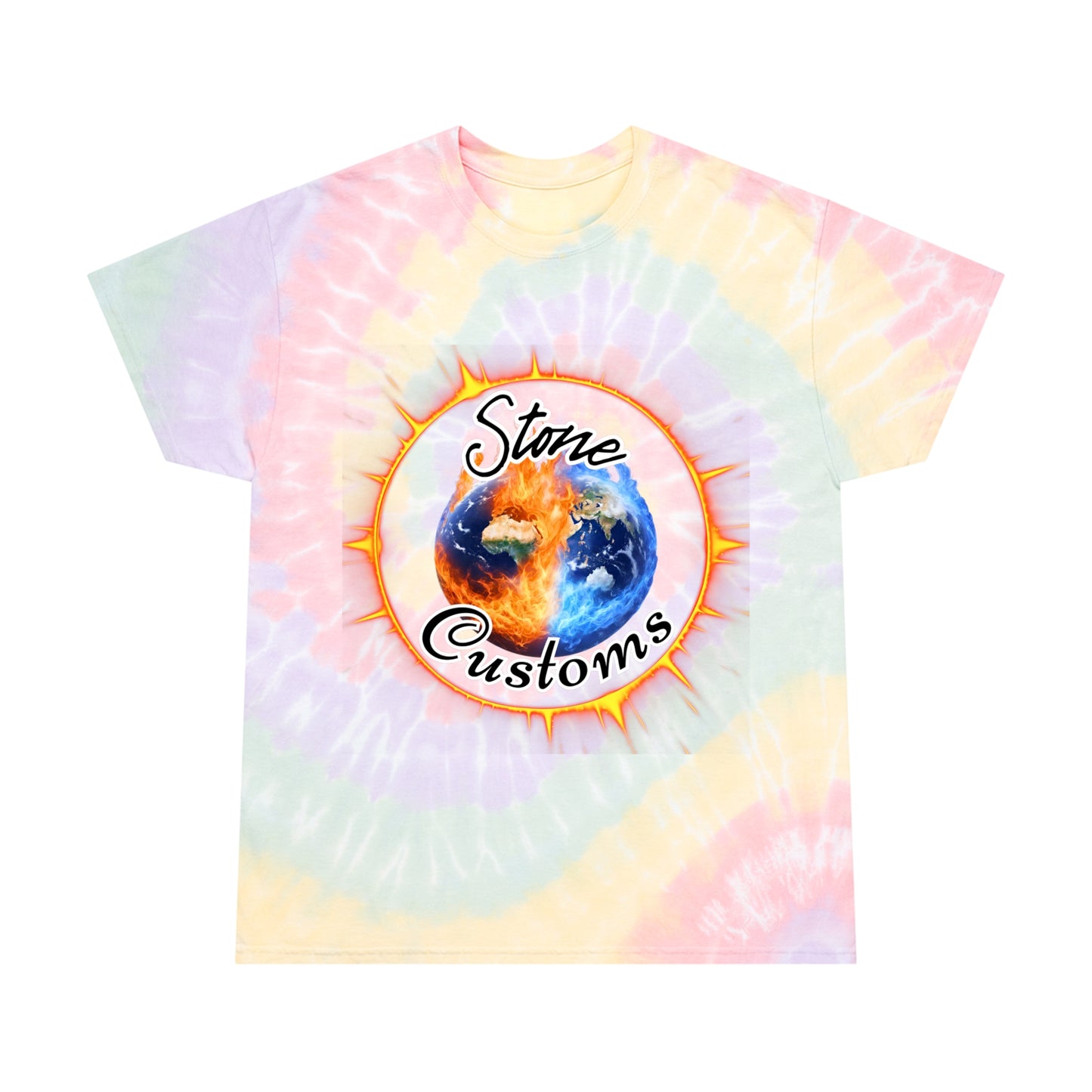 "Stone Customs" Tie-Dye Tee, Spiral