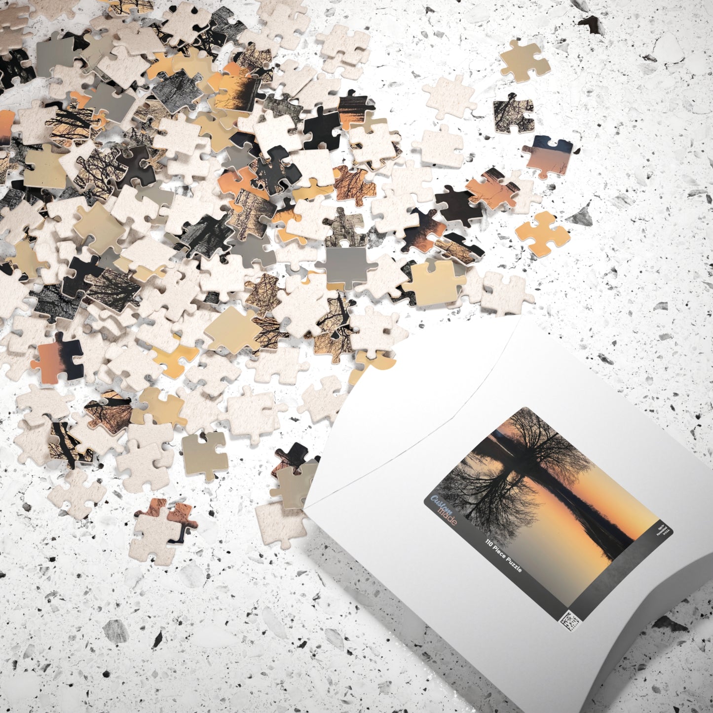 Horizontal “Reflection At Sunset” Puzzle (110, 252, 520, 1014-piece)