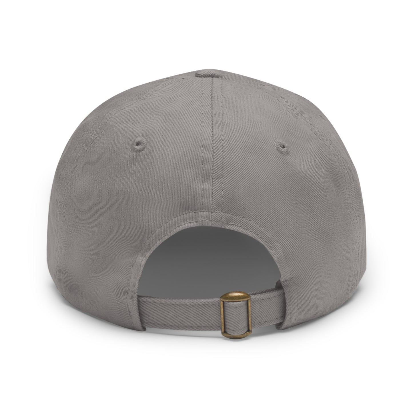 "Stone Customs" Dad Hat with Leather Patch (Round)