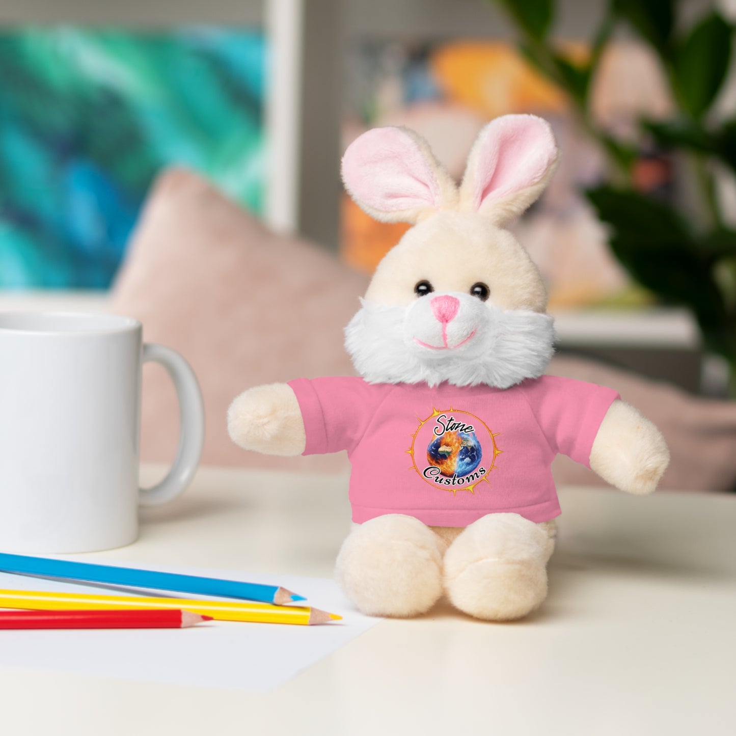 "Stone Customs" Stuffed Animals with Logo Tee