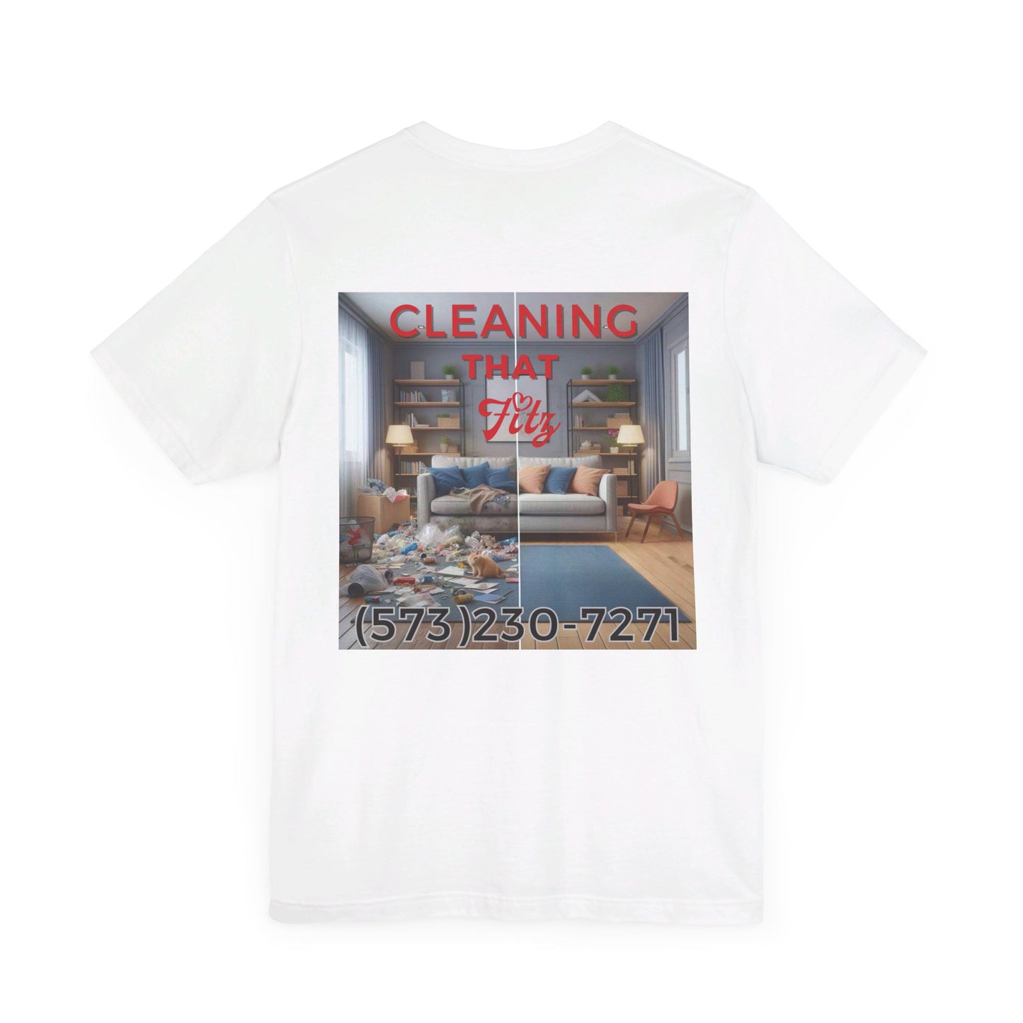 "Cleaning That Fitz" Logo Unisex Jersey Short Sleeve Tee