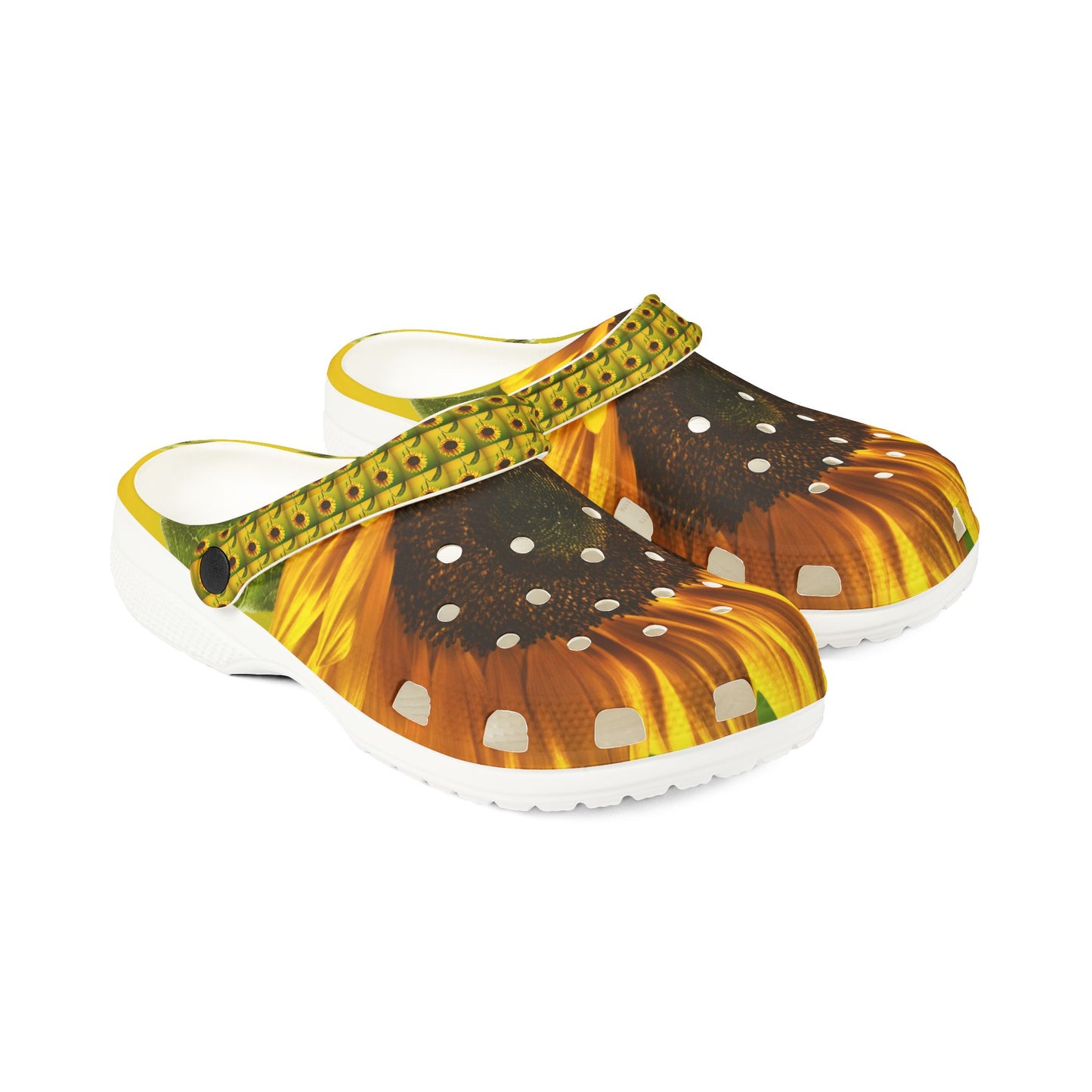 "Sunflower" EVA Foam Rubber Shoes (AOP)