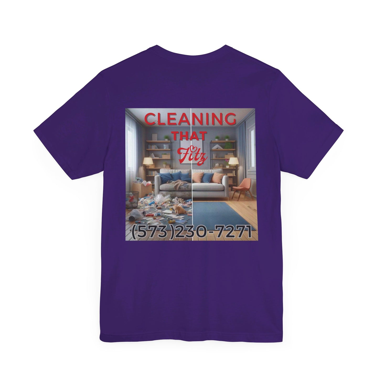 "Cleaning That Fitz" Logo Unisex Jersey Short Sleeve Tee