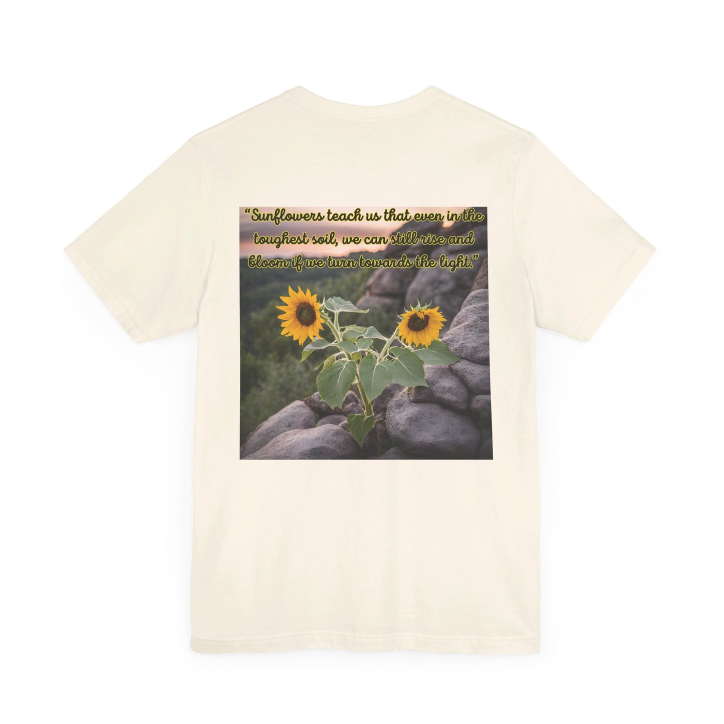 "Sunflower - Rise" Unisex Jersey Short Sleeve Tee 1