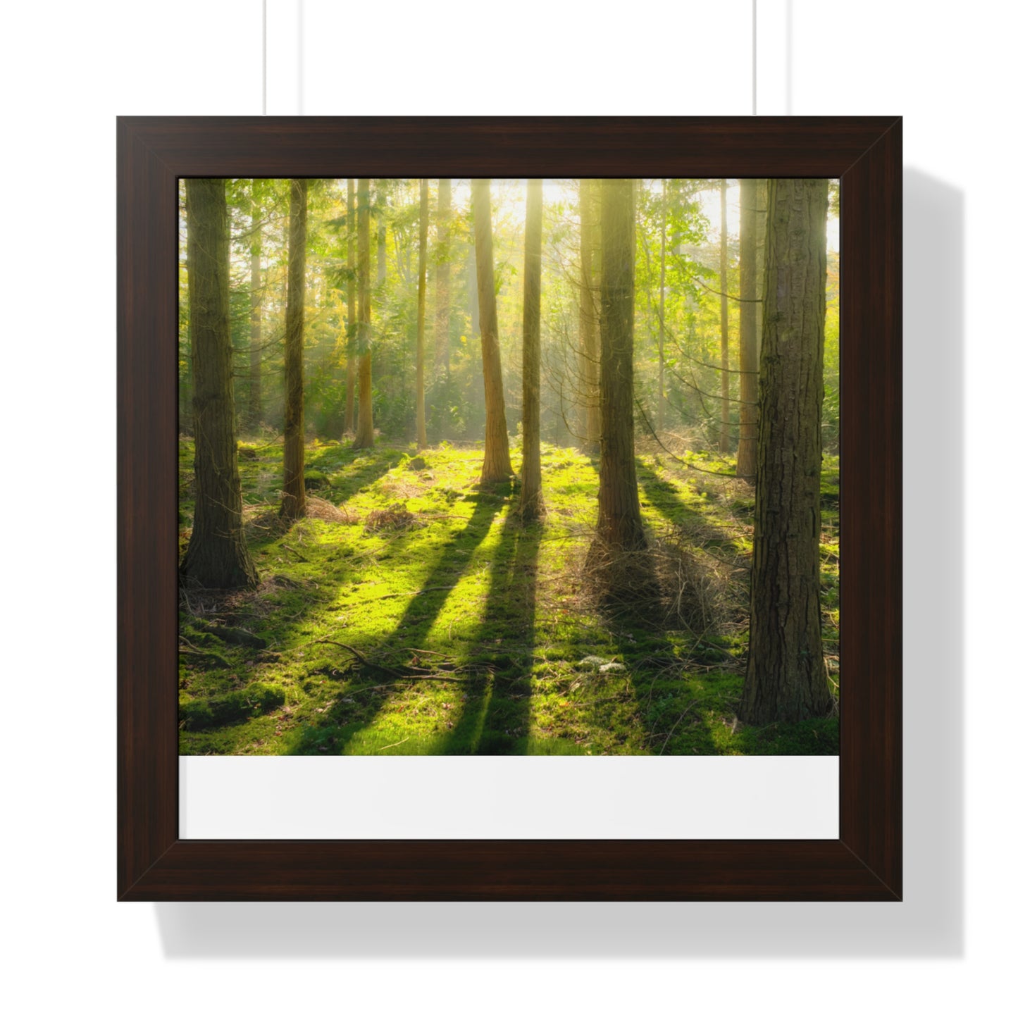 "Mossy Woodland" Framed Horizontal Poster