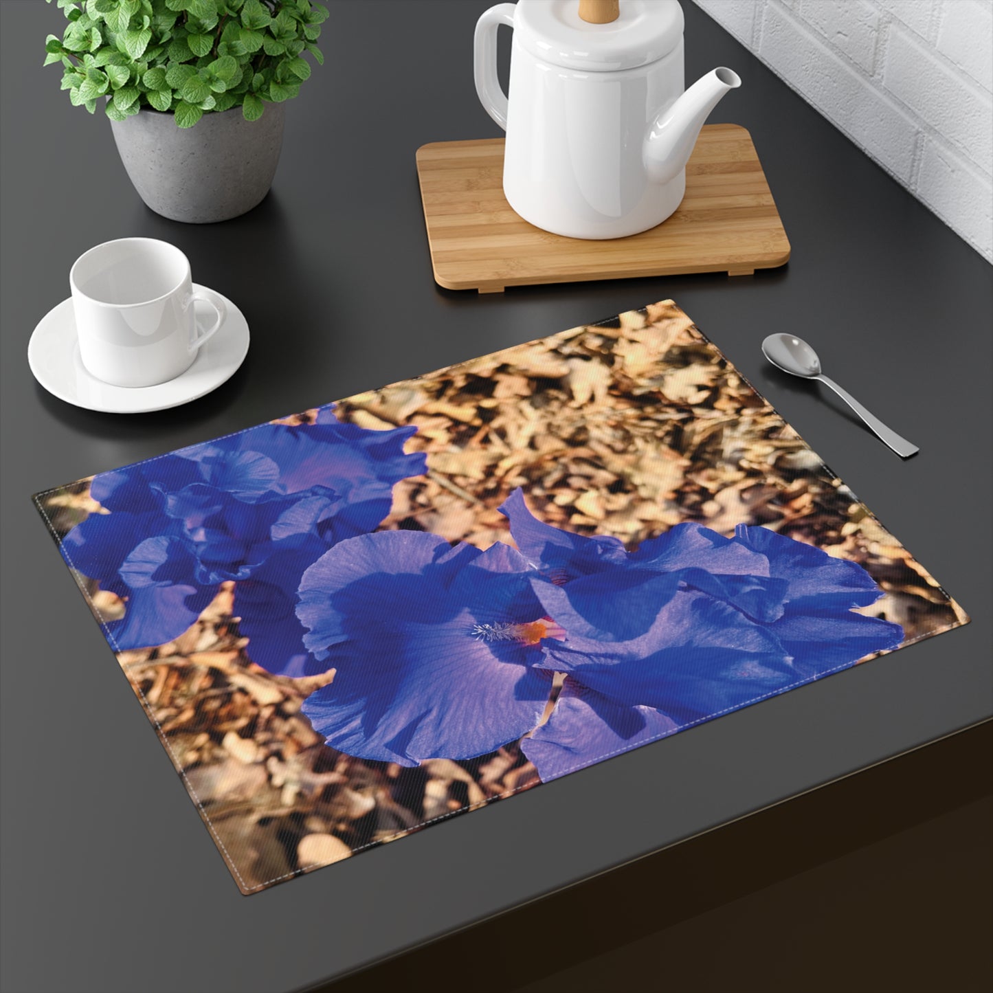 "Blue Flowers" Placemat, 1pc