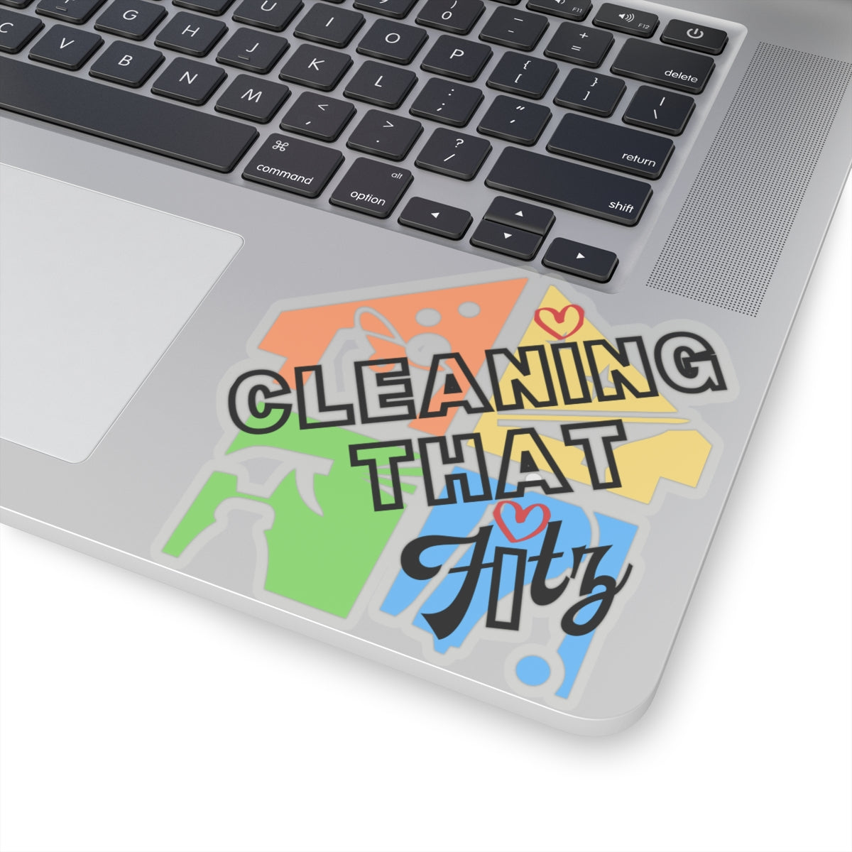 "Cleaning That Fitz" Logo Kiss-Cut Stickers