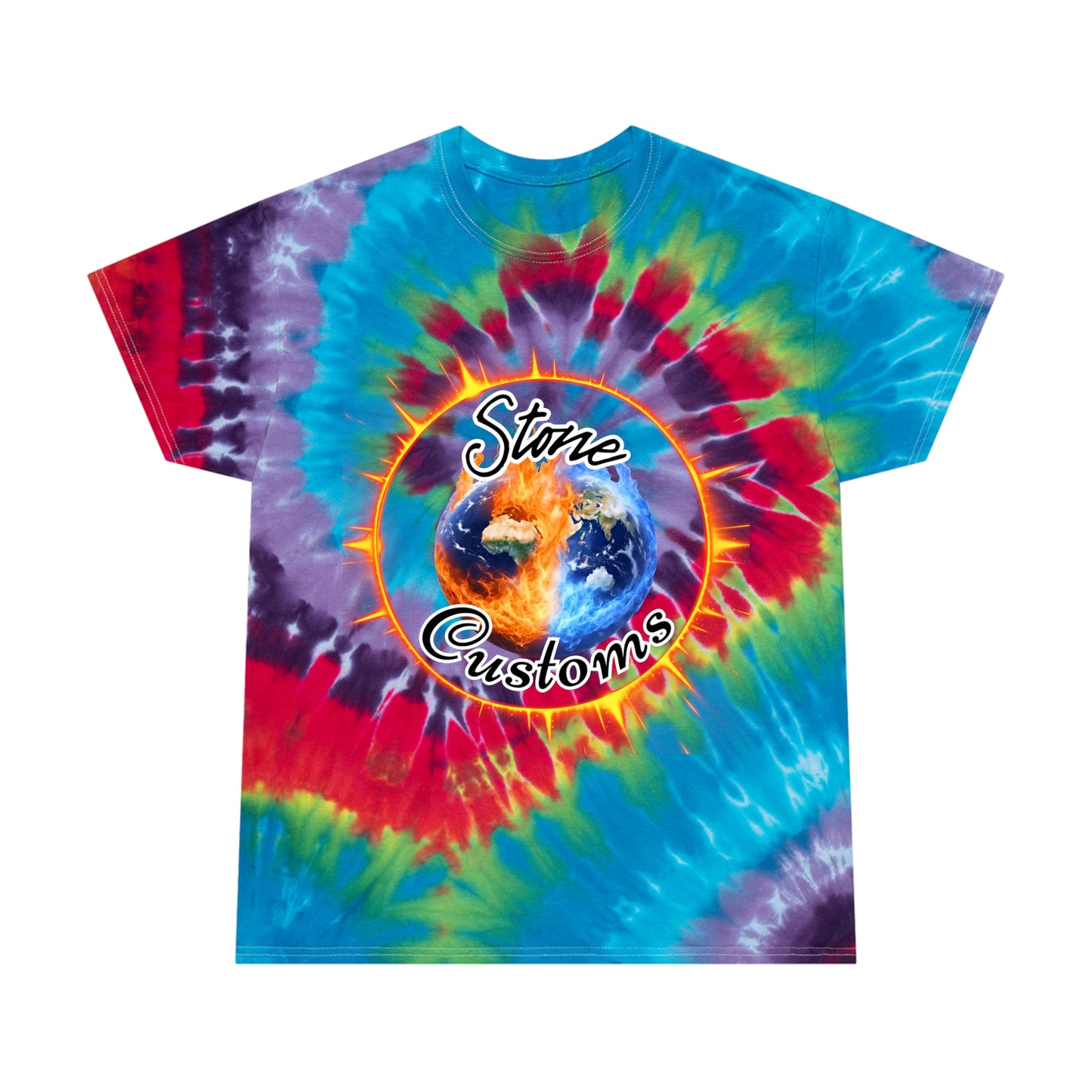 "Stone Customs" Tie-Dye Tee, Spiral