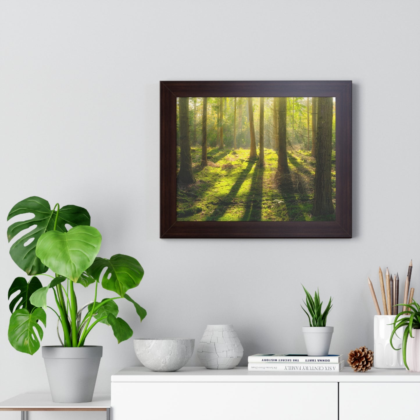 "Mossy Woodland" Framed Horizontal Poster