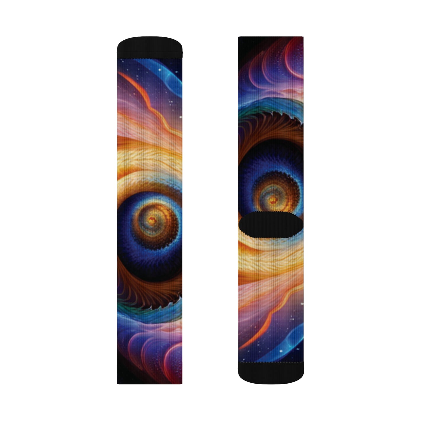 "Cosmic Spiral" Sublimation Socks