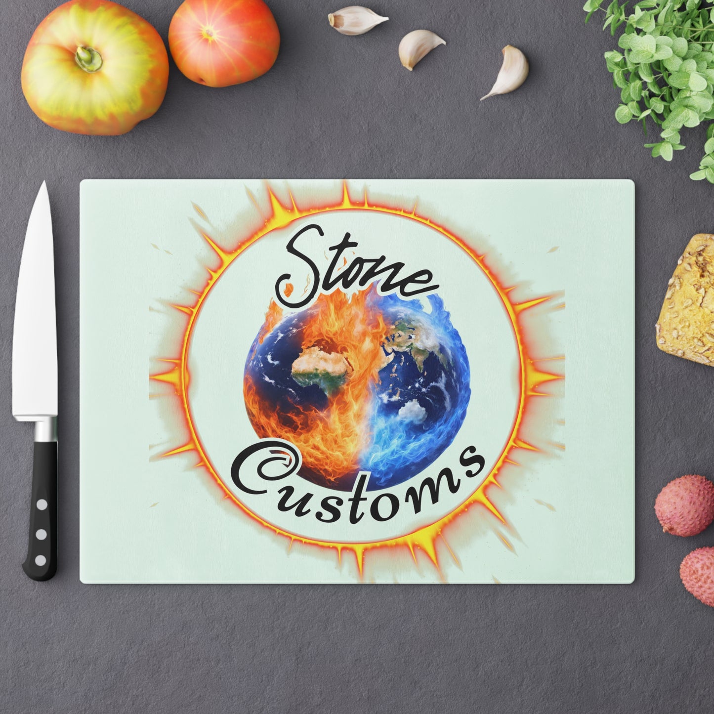 "Stone Customs" Cutting Board