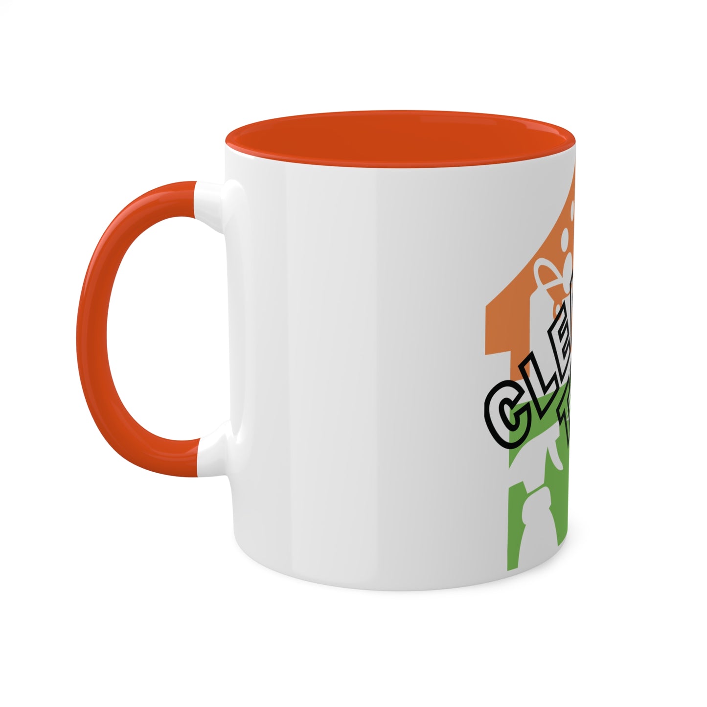 "Cleaning That Fitz" Logo Colorful Mugs, 11oz