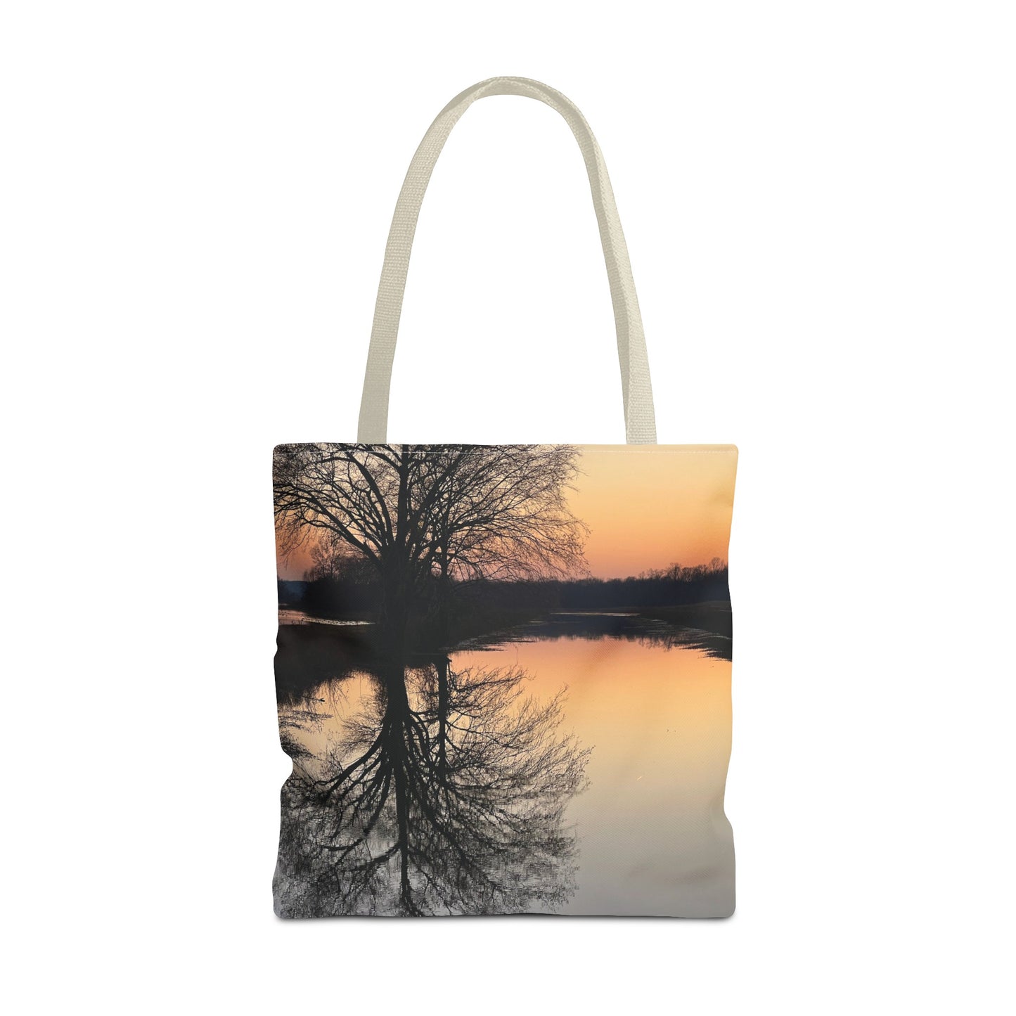 “Reflection At Sunset” Tote Bag (AOP)