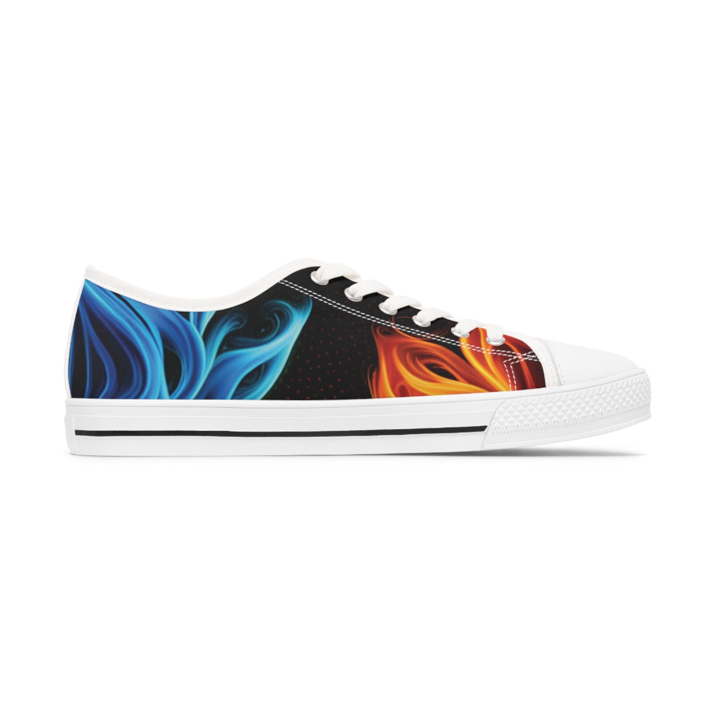 "Dancing Flames" Women's Low Top Sneakers