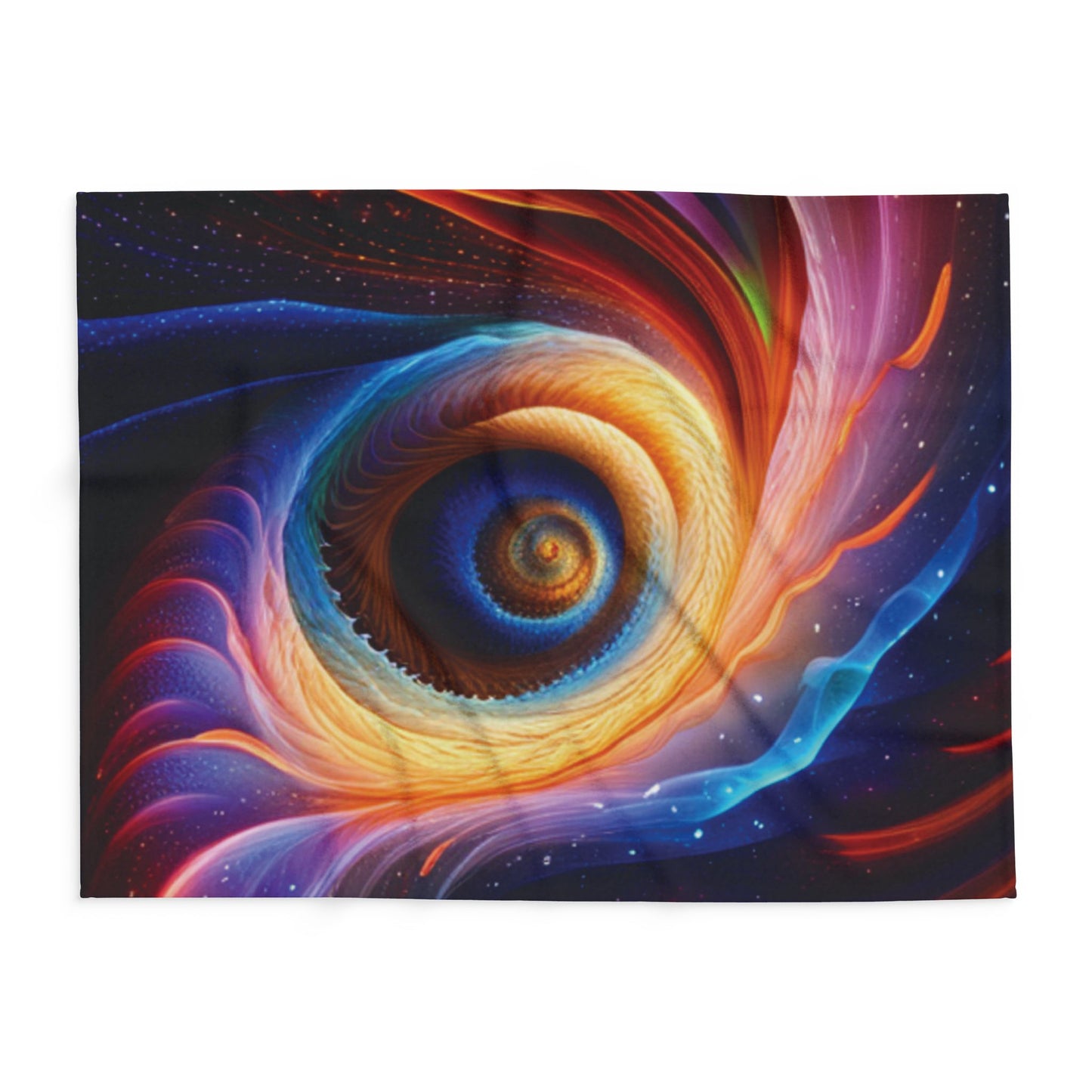 "Cosmic Spiral" Arctic Fleece Blanket