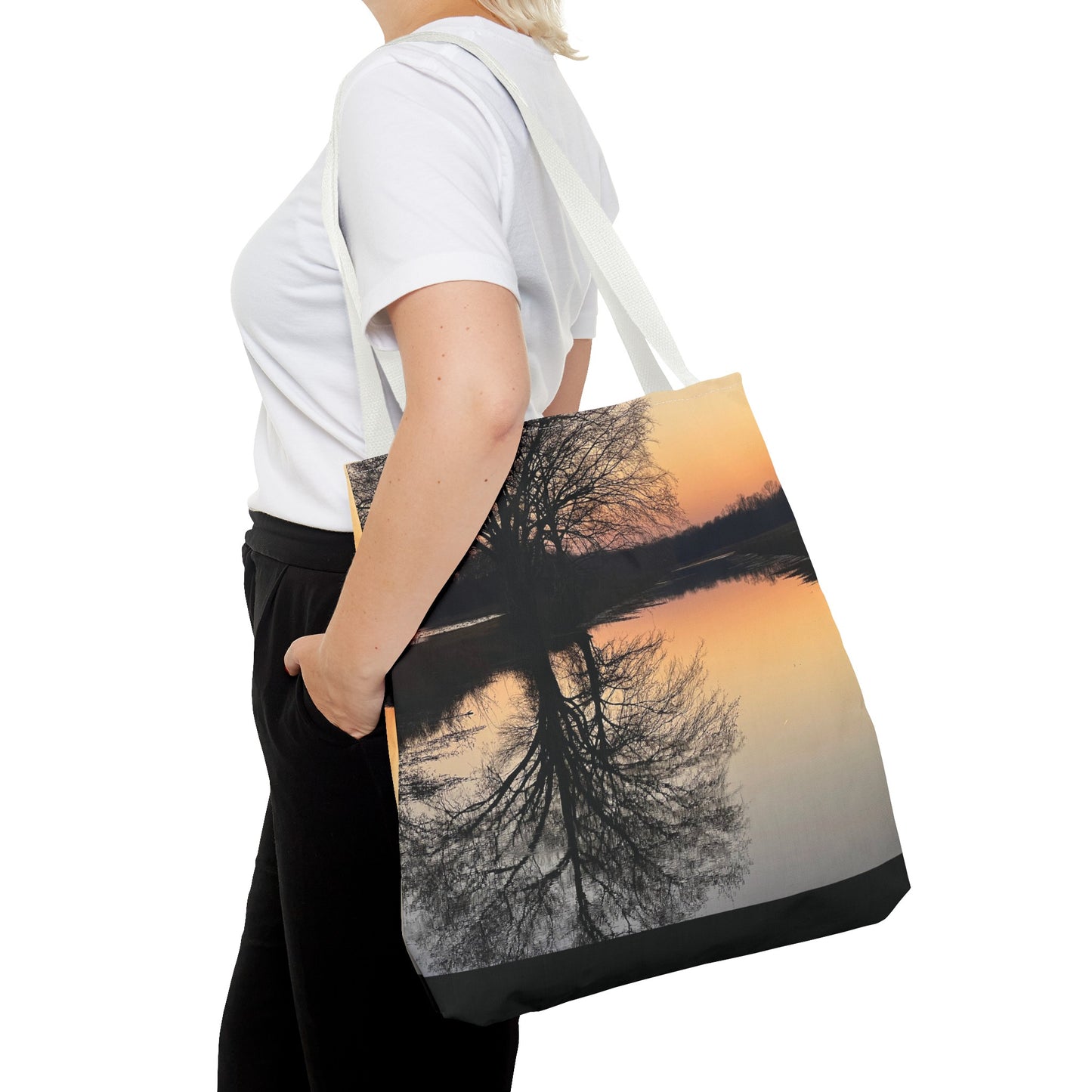 “Reflection At Sunset” Tote Bag (AOP)