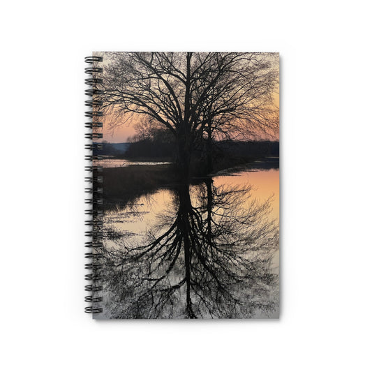 “Reflection At Sunset” Spiral Notebook - Ruled Line