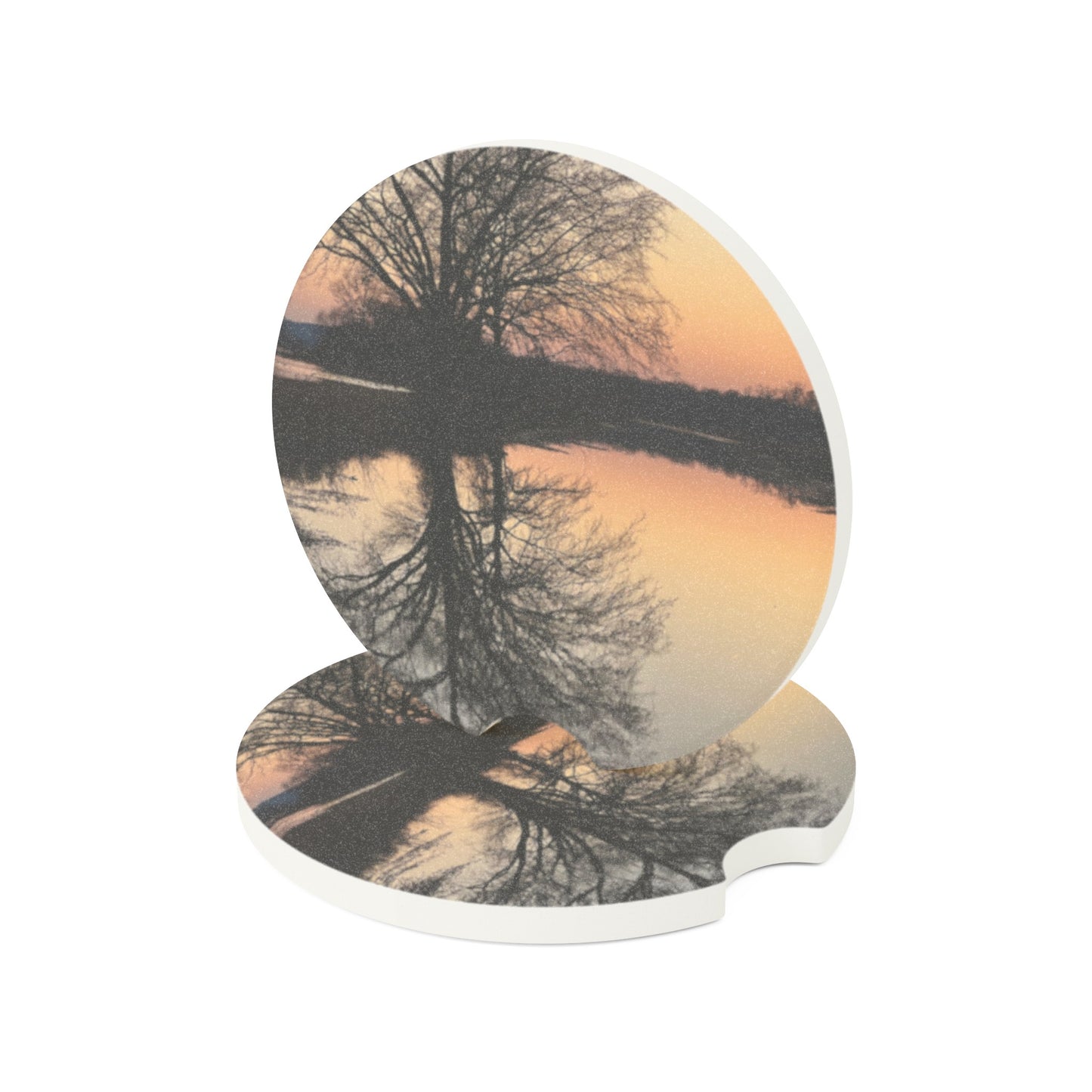 “Reflection At Sunset” Soapstone Car Coaster