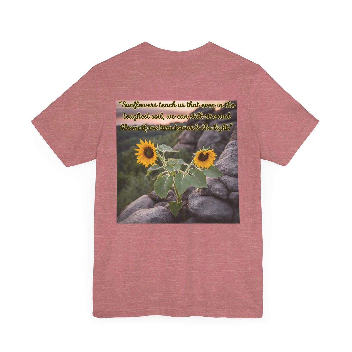 "Sunflower - Rise" Unisex Jersey Short Sleeve Tee 1