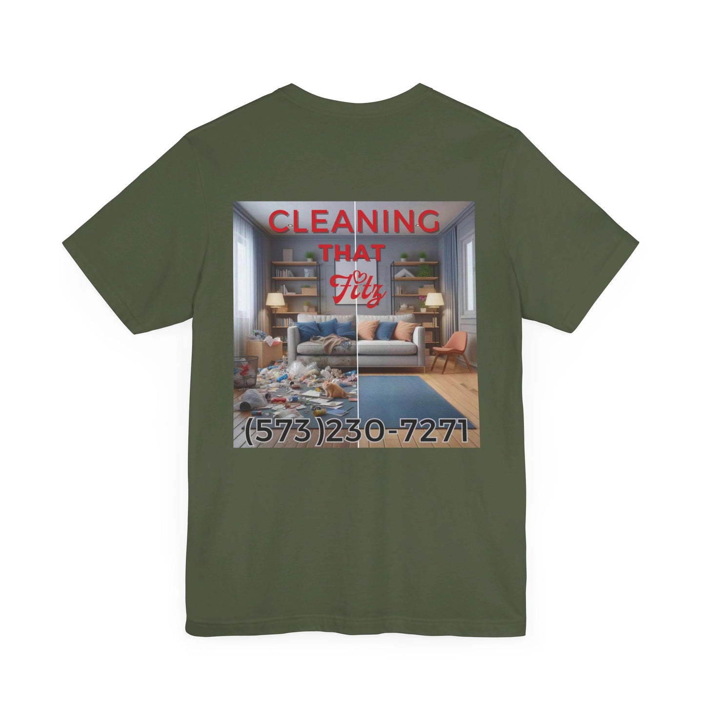 "Cleaning That Fitz" Logo Unisex Jersey Short Sleeve Tee