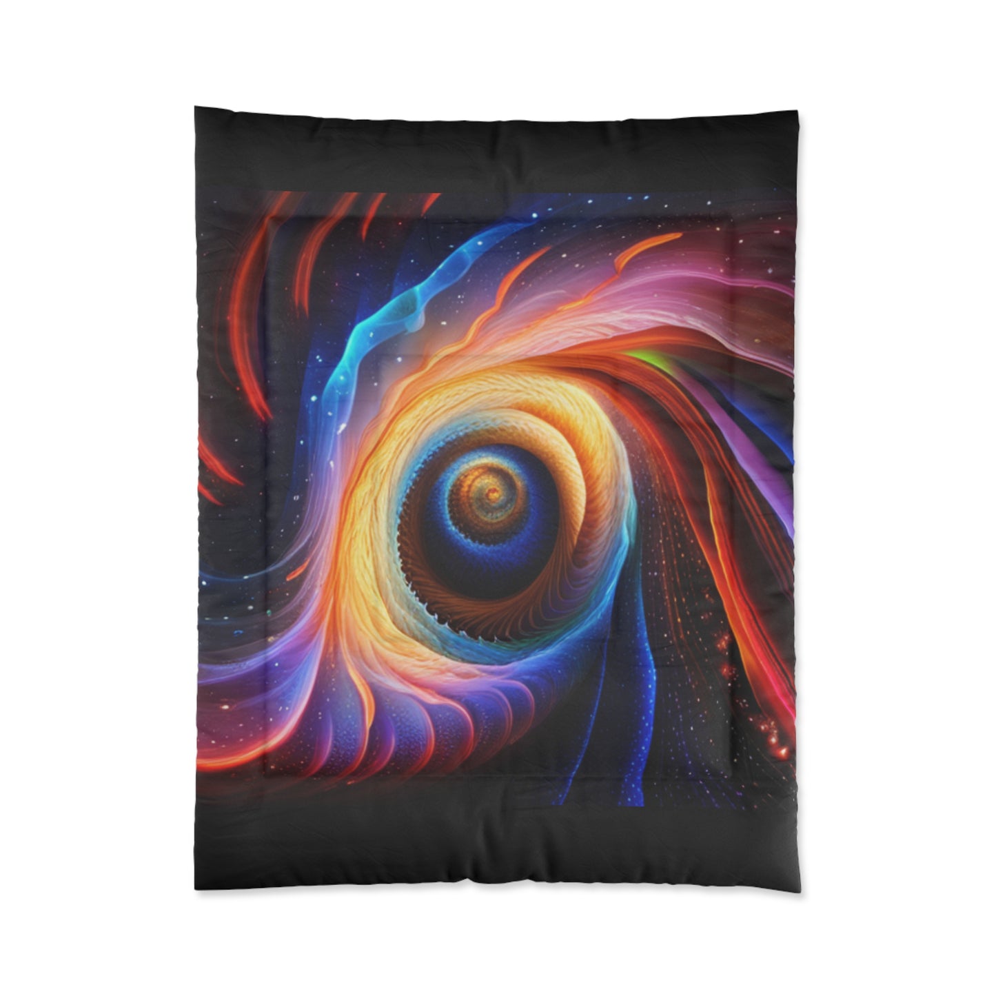 "Cosmic Spiral" Comforter