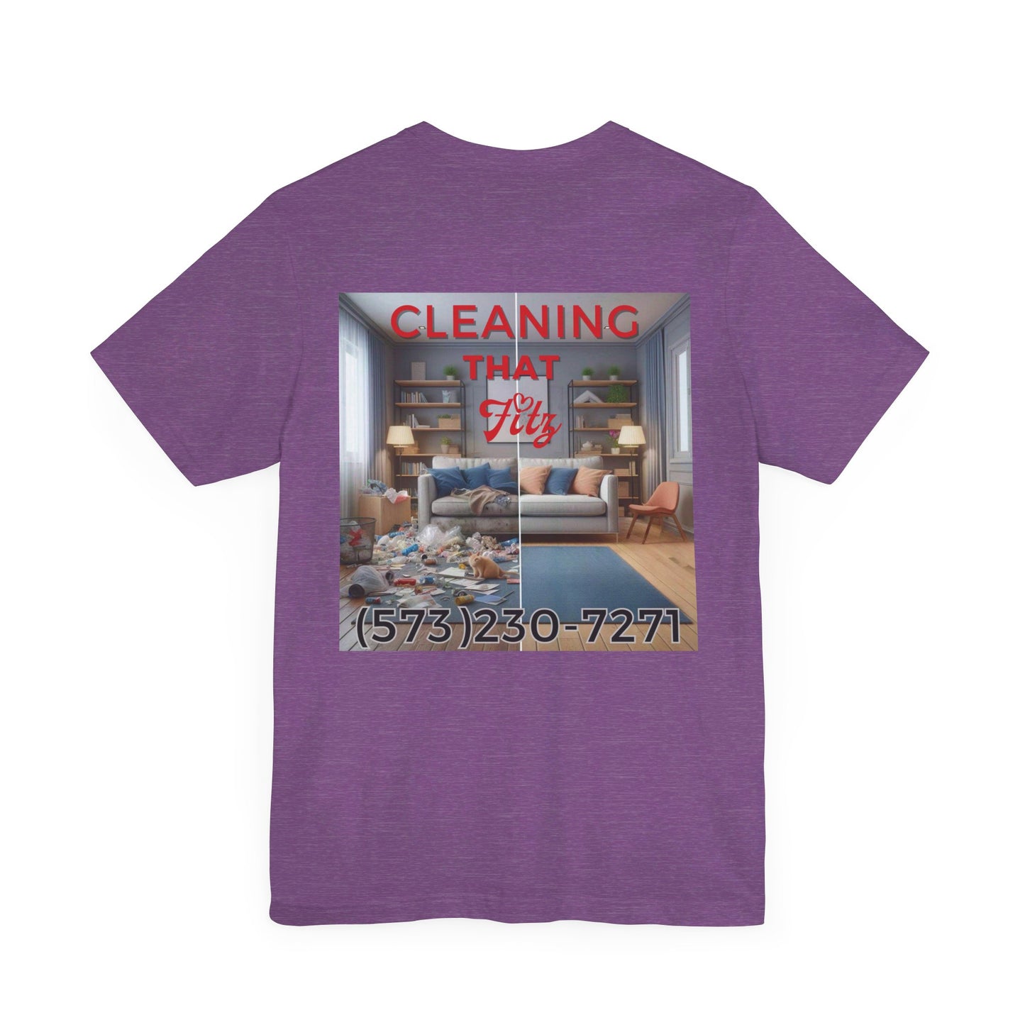 "Cleaning That Fitz" Logo Unisex Jersey Short Sleeve Tee