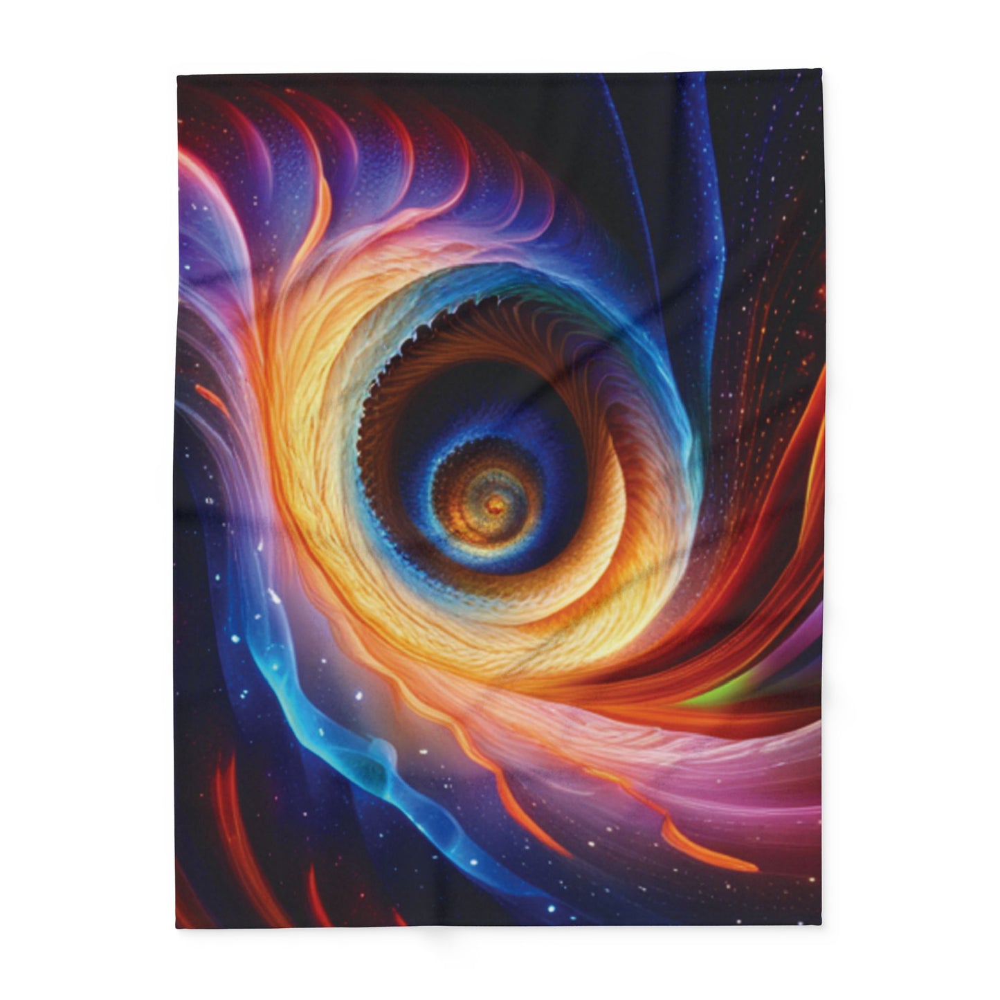 "Cosmic Spiral" Arctic Fleece Blanket