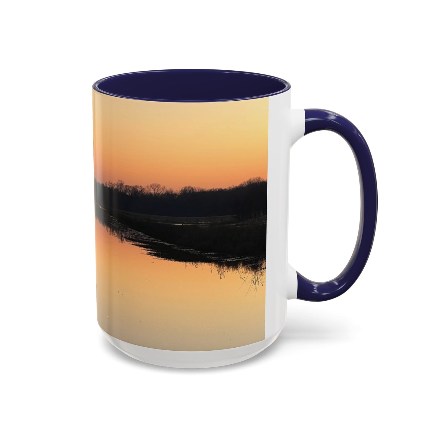 “Reflection At Sunset” Accent Coffee Mug (11, 15oz)