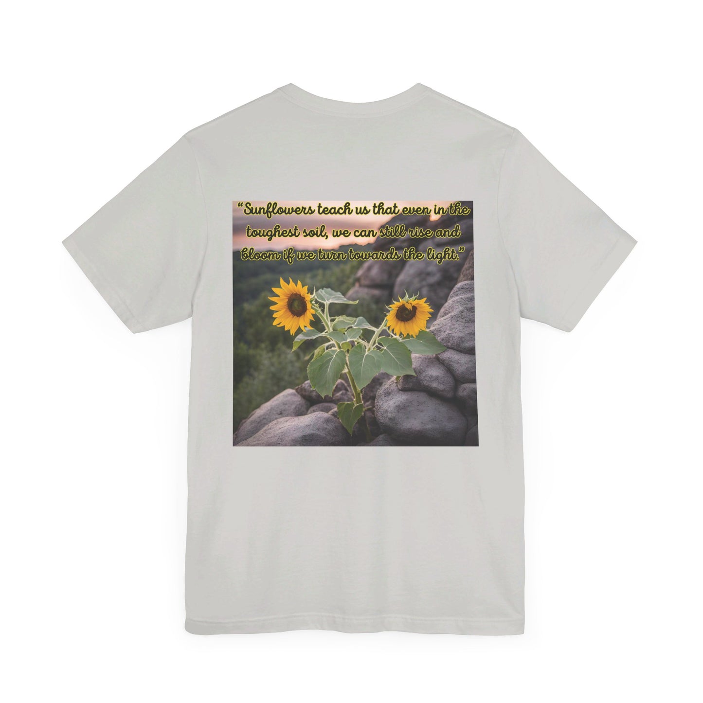 "Sunflower - Rise" Unisex Jersey Short Sleeve Tee 1