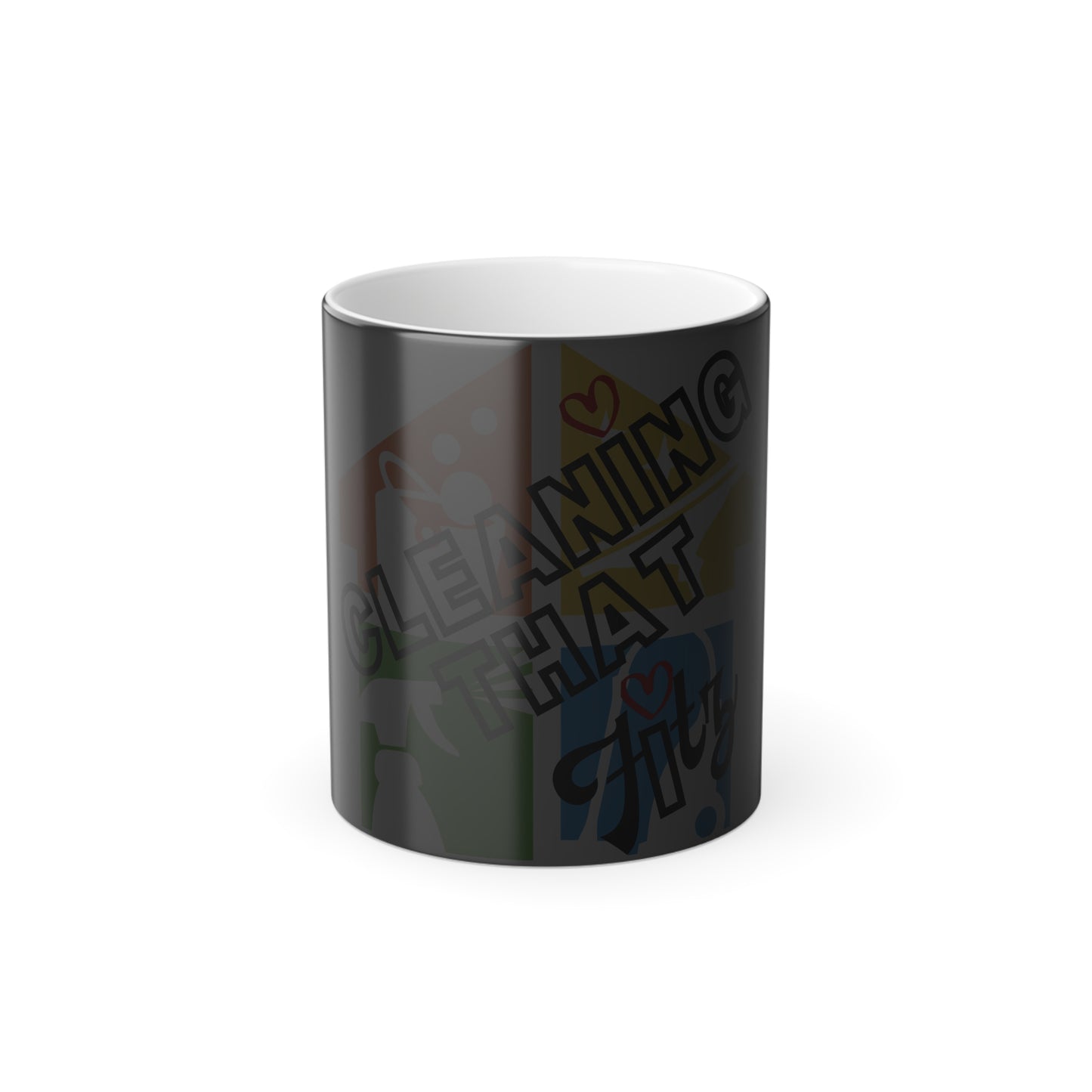 "Cleaning That Fitz" Logo Color Morphing Mug, 11oz